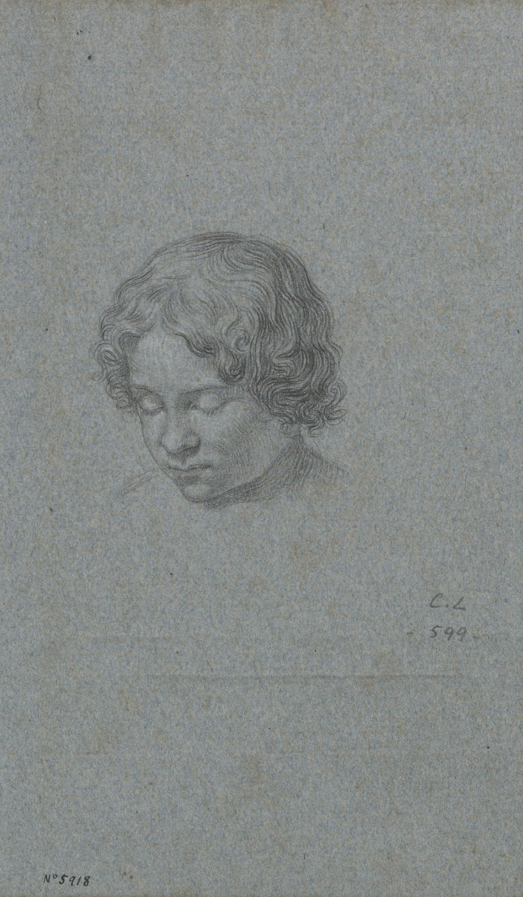 image for: Claudi Lorenzale - Cap de nen - Cap a 1840-1860