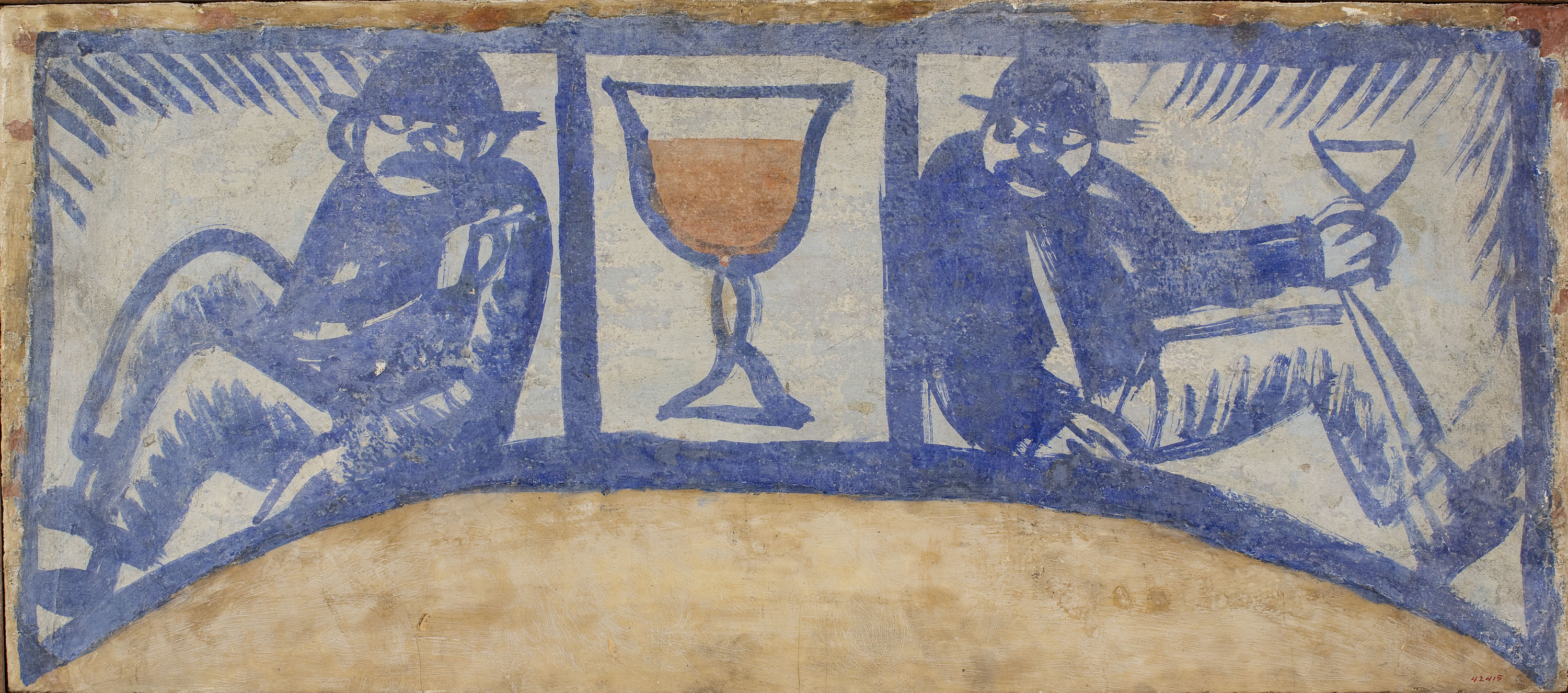 image for: Xavier Nogués - Fragment de la decoració mural del celler de les Galeries Laietanes - 1915
