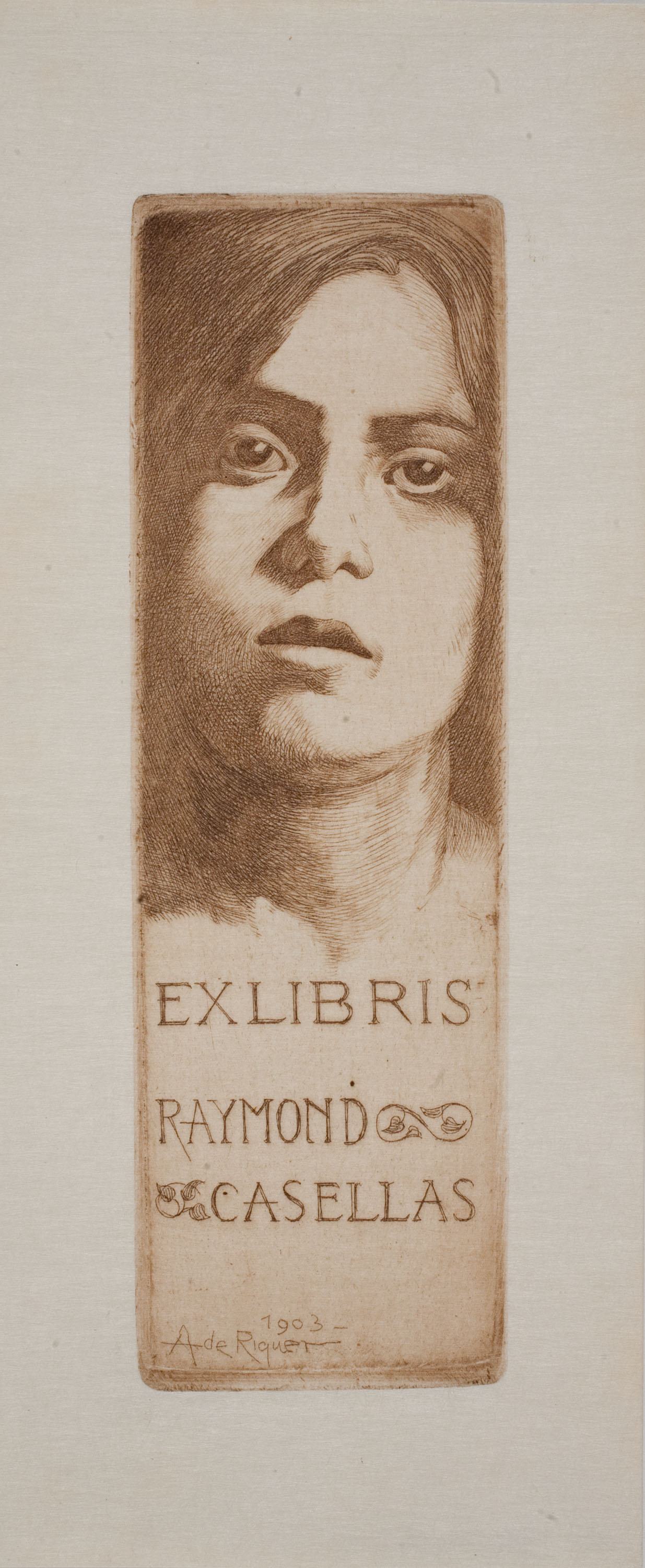 Alexandre de Riquer - Ex libris Raymond Casellas - 1903 image for: Alexandre de Riquer - Ex libris Raymond Casellas - 1903