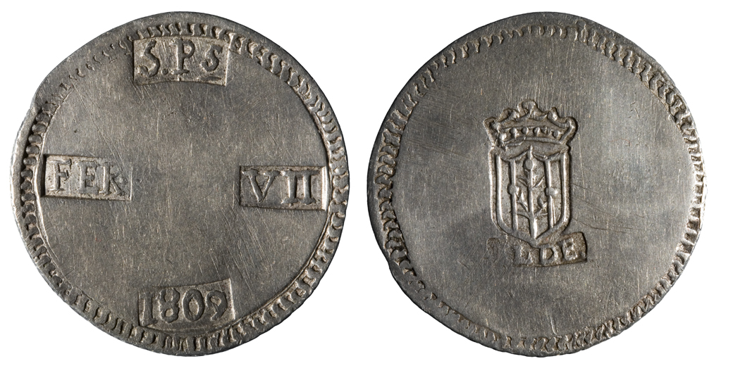 image for: Ferran VII d'Espanya - 5 pessetes - 1809