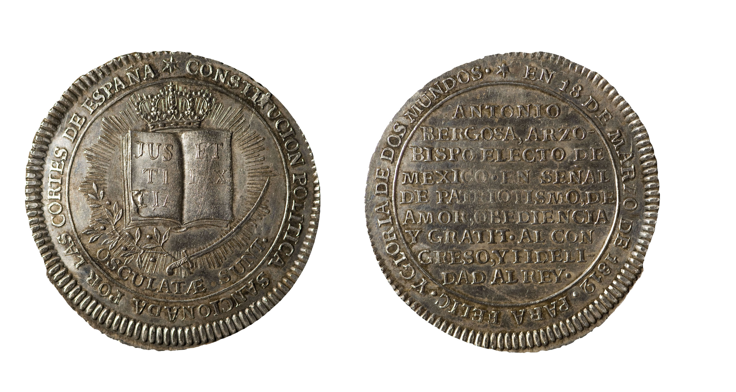 image for: Anònim - Ferran VII, proclamació de la Constitució per l'arquebisbe de Mèxic - 1812