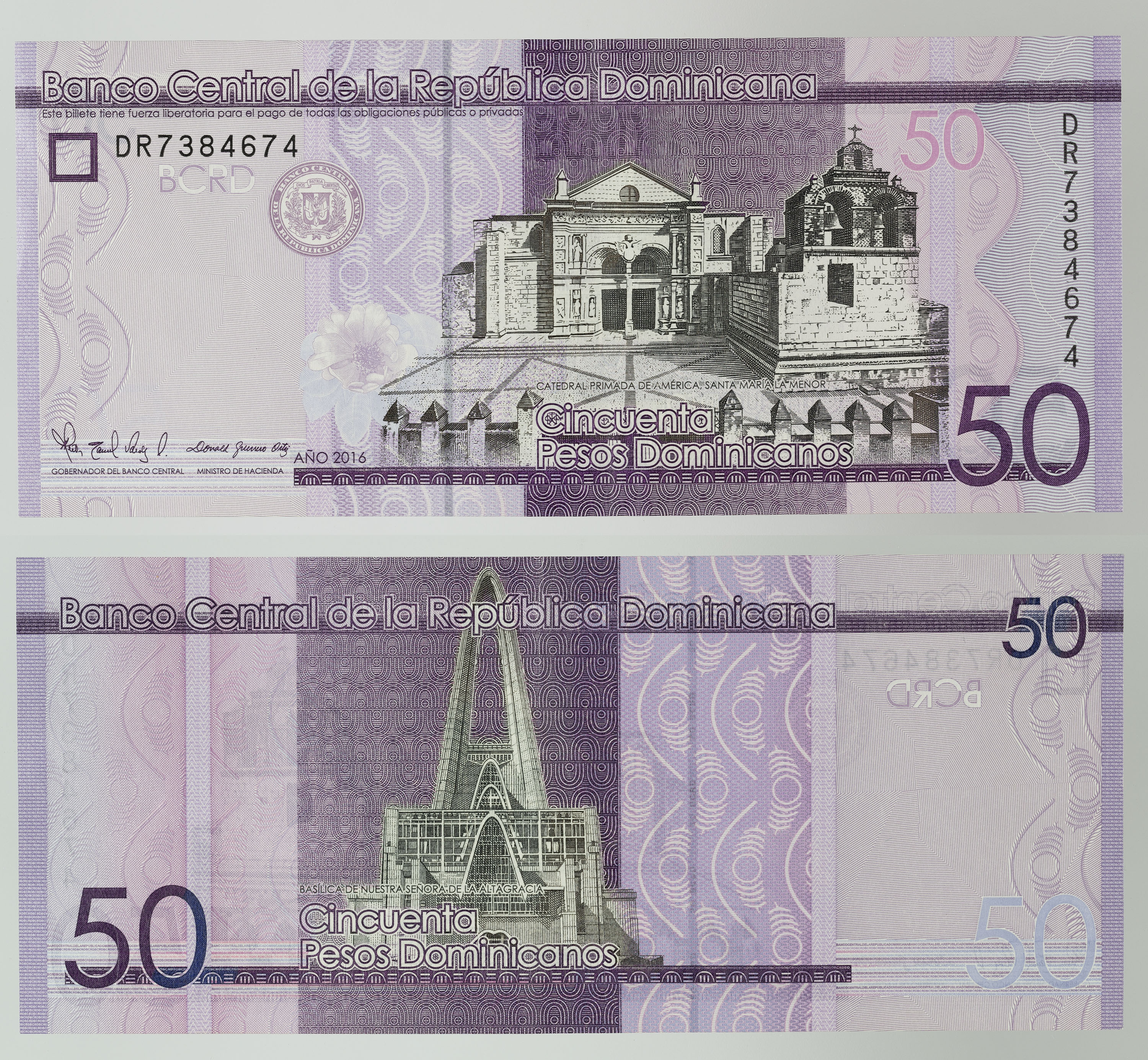 image for: Banco Central de la República Dominicana - 50 pesos - 2016