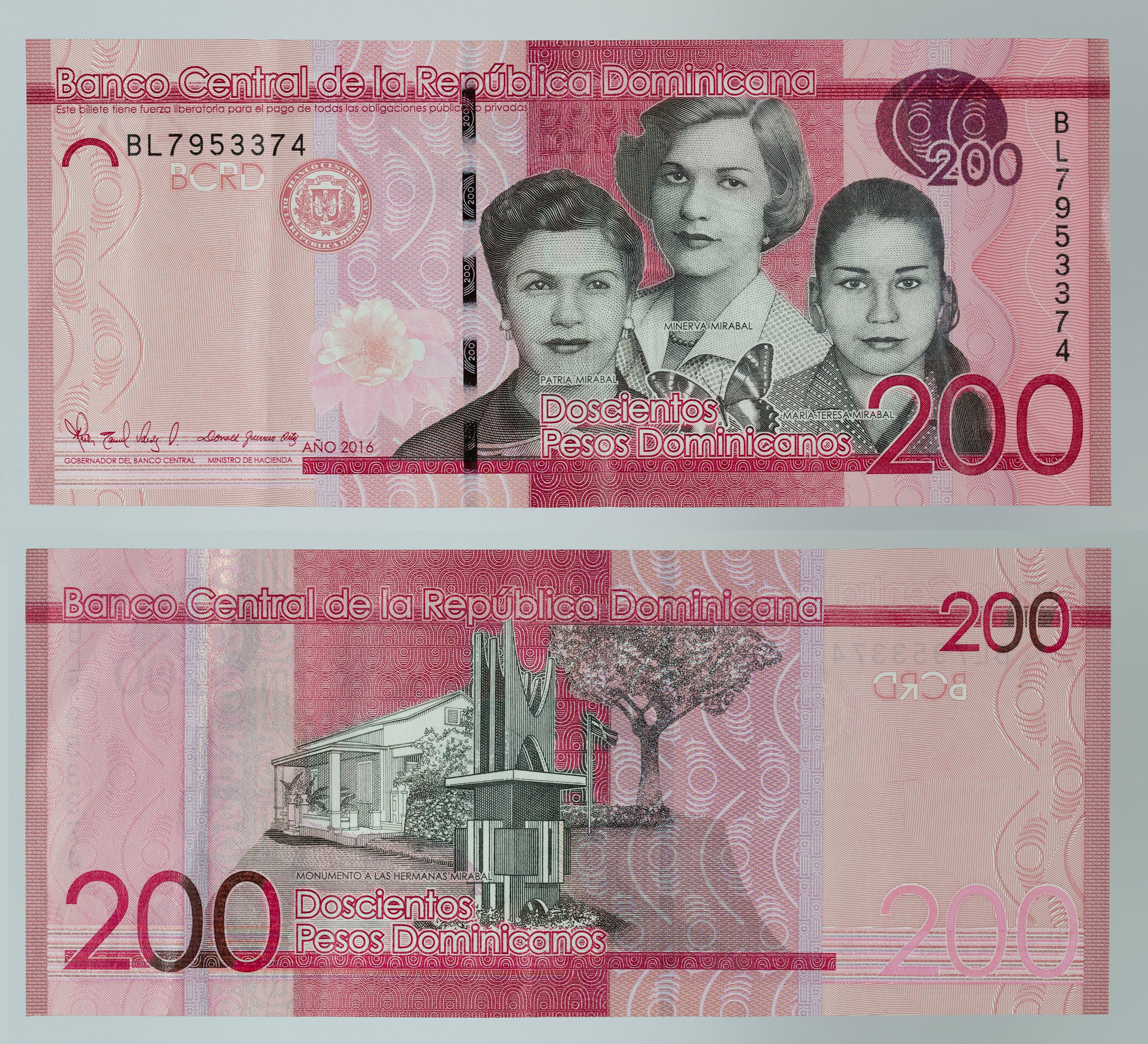 image for: Banco Central de la República Dominicana - 200 pesos - 2016