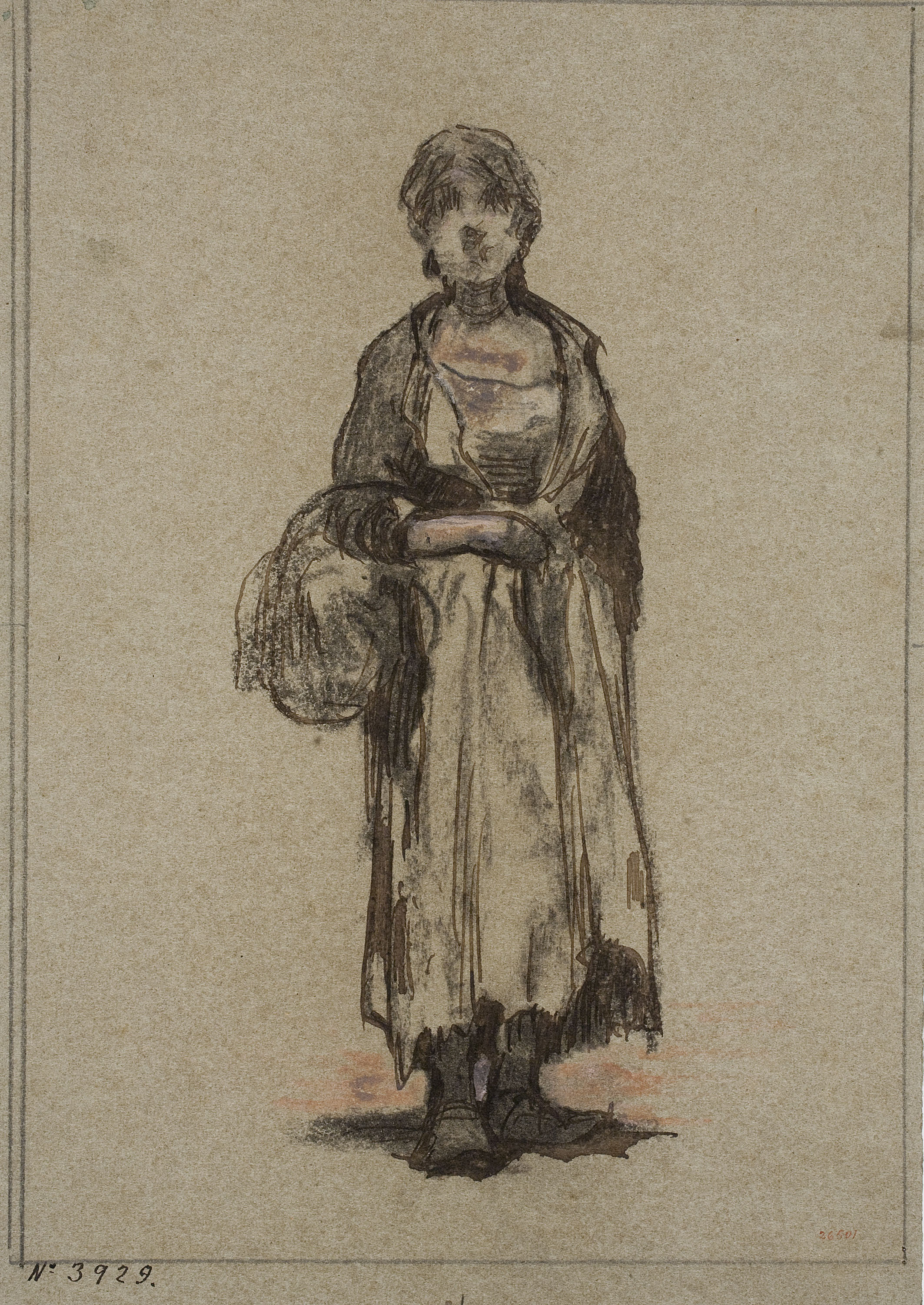 image for: Modest Urgell - Camperola amb cistell (anvers) / Pollets (revers) - Cap a 1864
