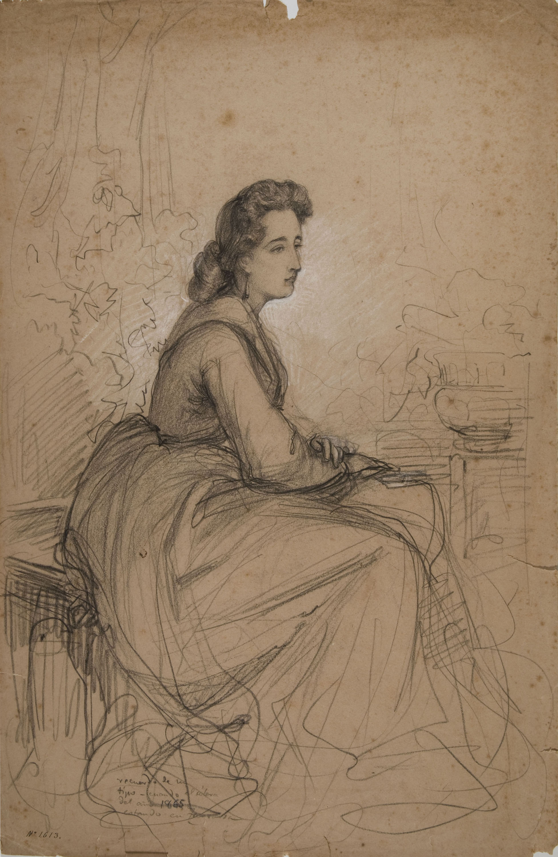 image for: Ramon Martí i Alsina - Dona asseguda - Posterior a 1865