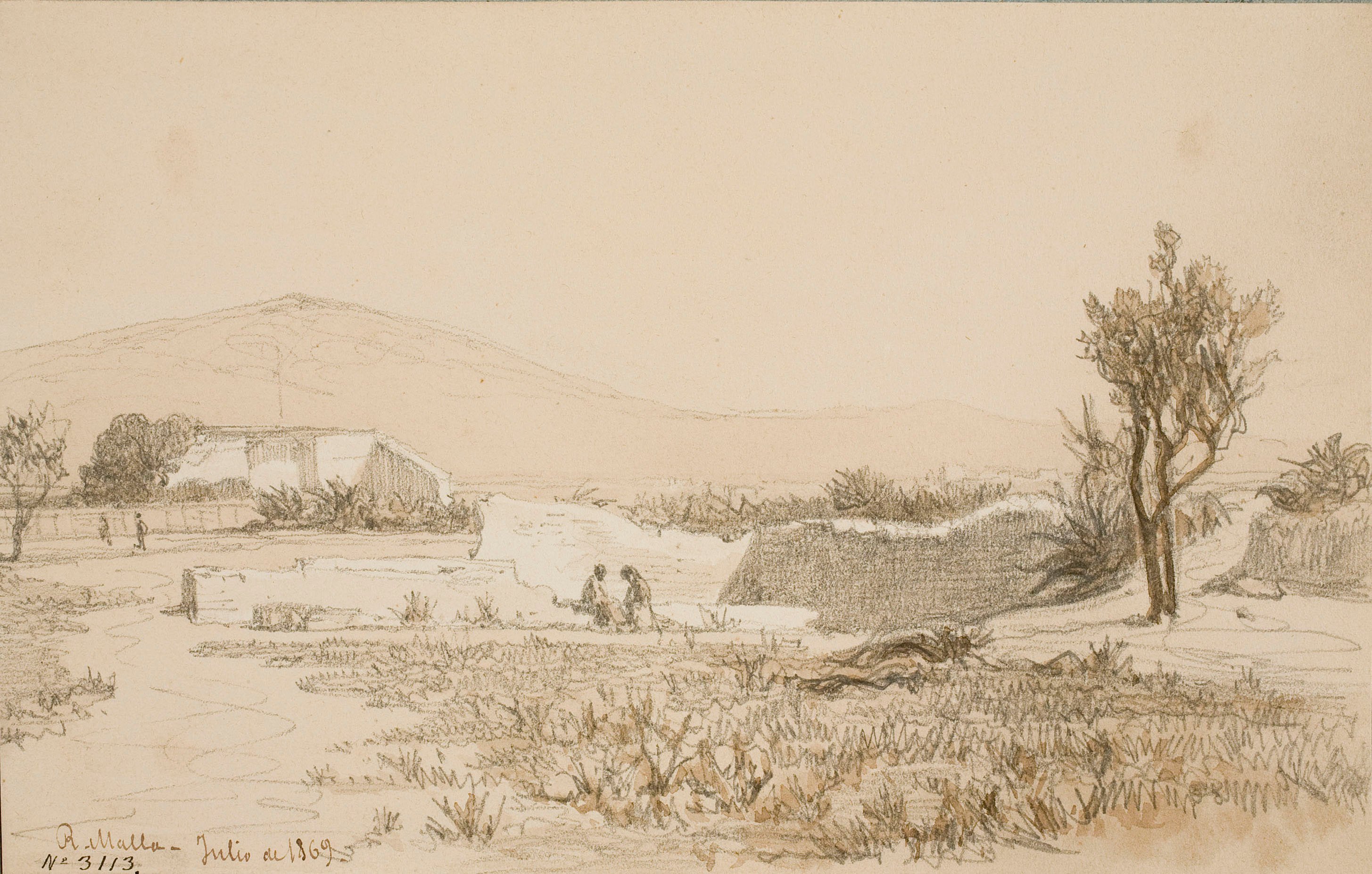 image for: Lluís Rigalt - Riera de Malla - Juliol de 1869