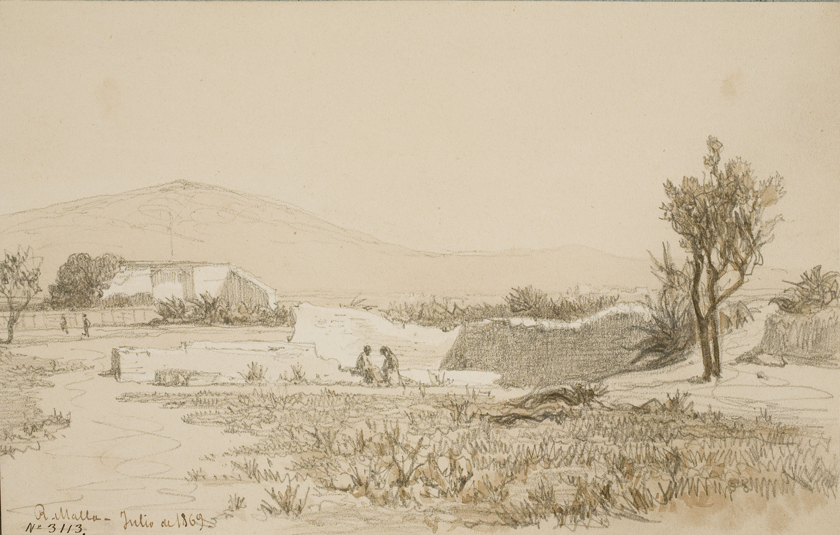 image for: Lluís Rigalt - Riera de Malla - Juliol de 1869