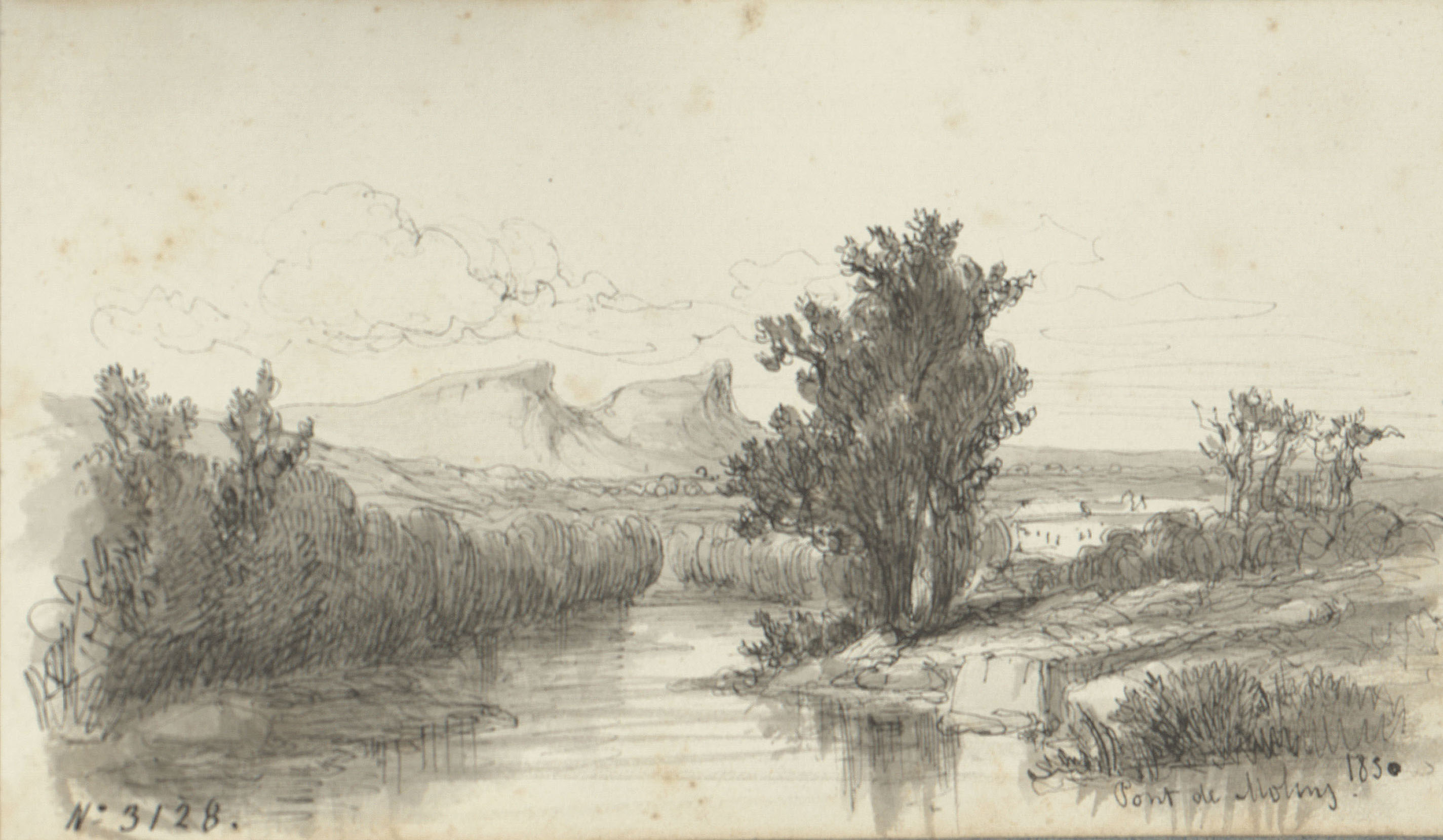 image for: Lluís Rigalt - Pont de Molins - 1850