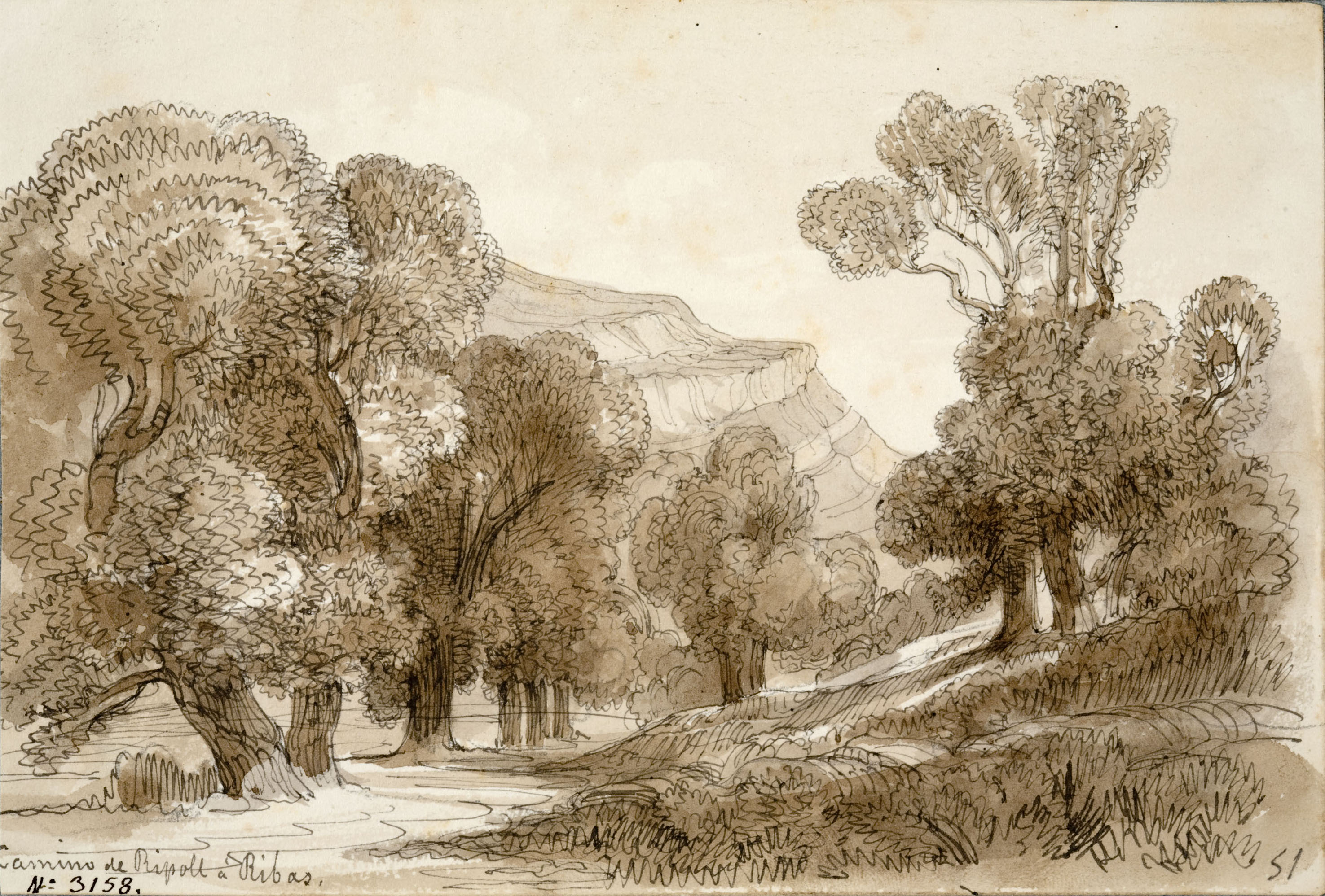 image for: Lluís Rigalt - Camino de Ripoll a Ribas - Cap a 1851