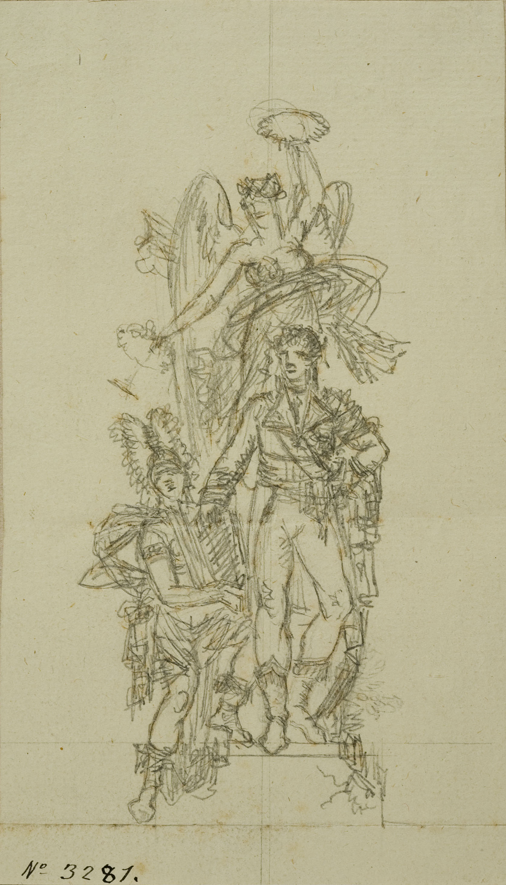 image for: Pau Rigalt - Composició al·legòrica per a un projecte de monument dedicat a Ferran VIIè - Cap a 1820