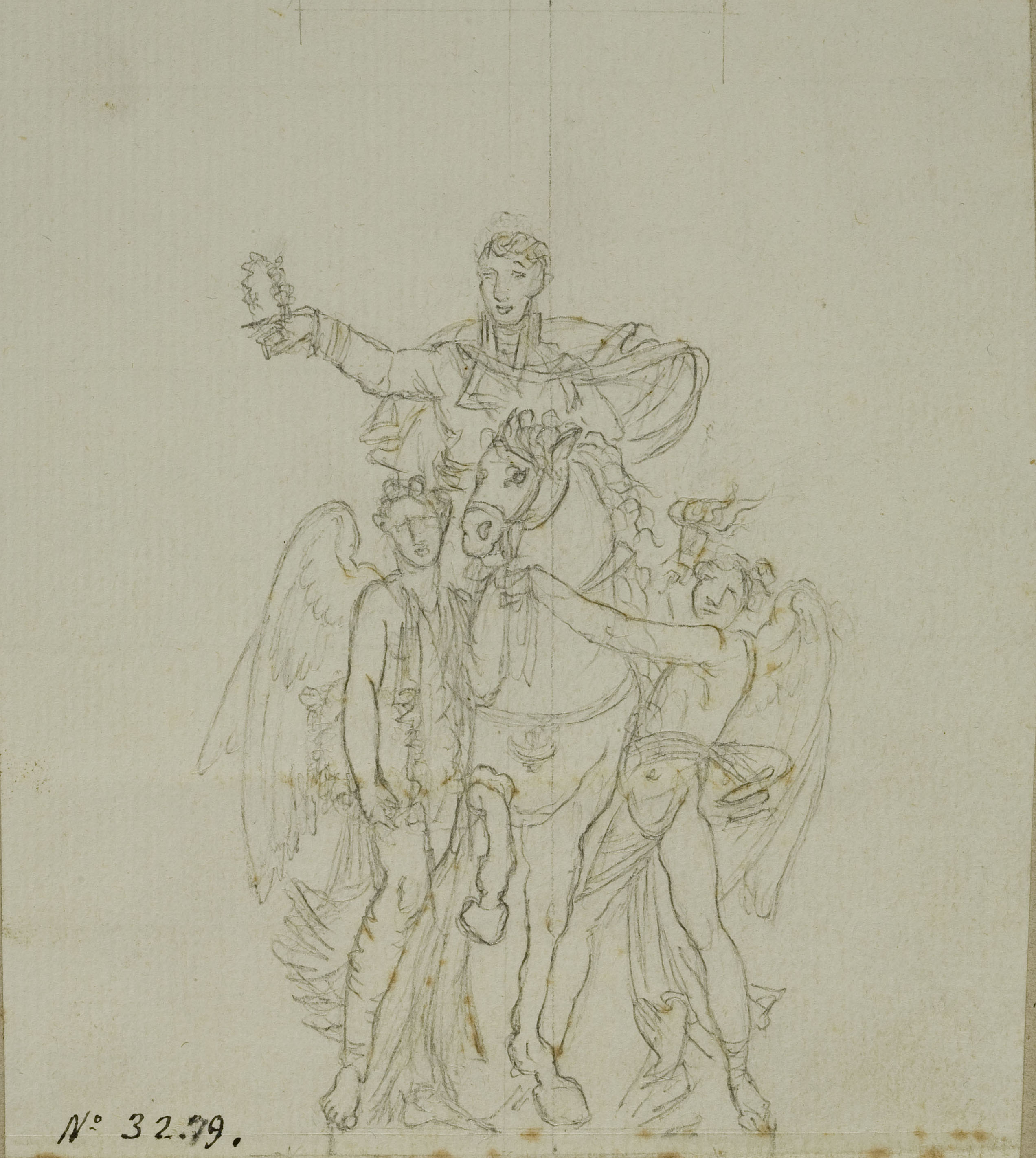 image for: Pau Rigalt - Composició al·legòrica per a un projecte de monument dedicat a Ferran VIIè - Cap a 1820