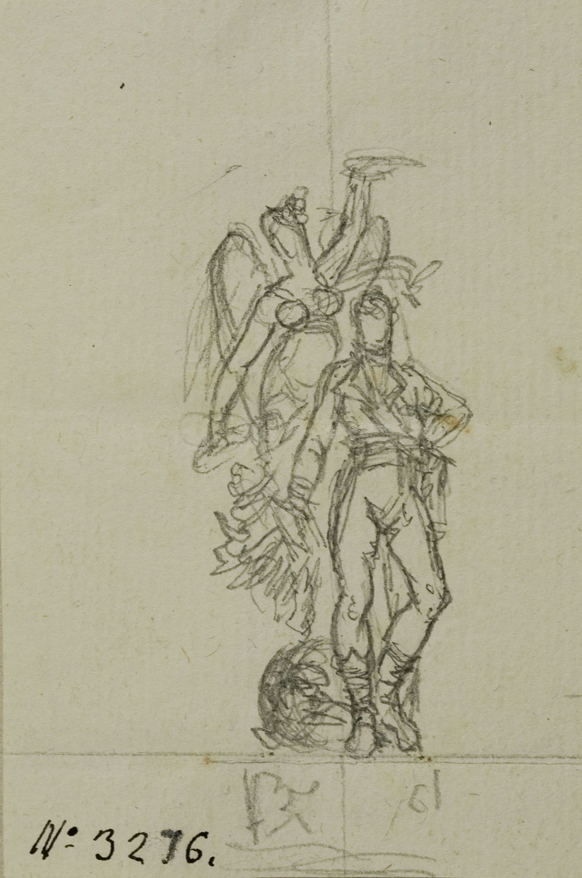 image for: Pau Rigalt - Composició al·legòrica per a un projecte de monument dedicat a Ferran VIIè - Cap a 1820