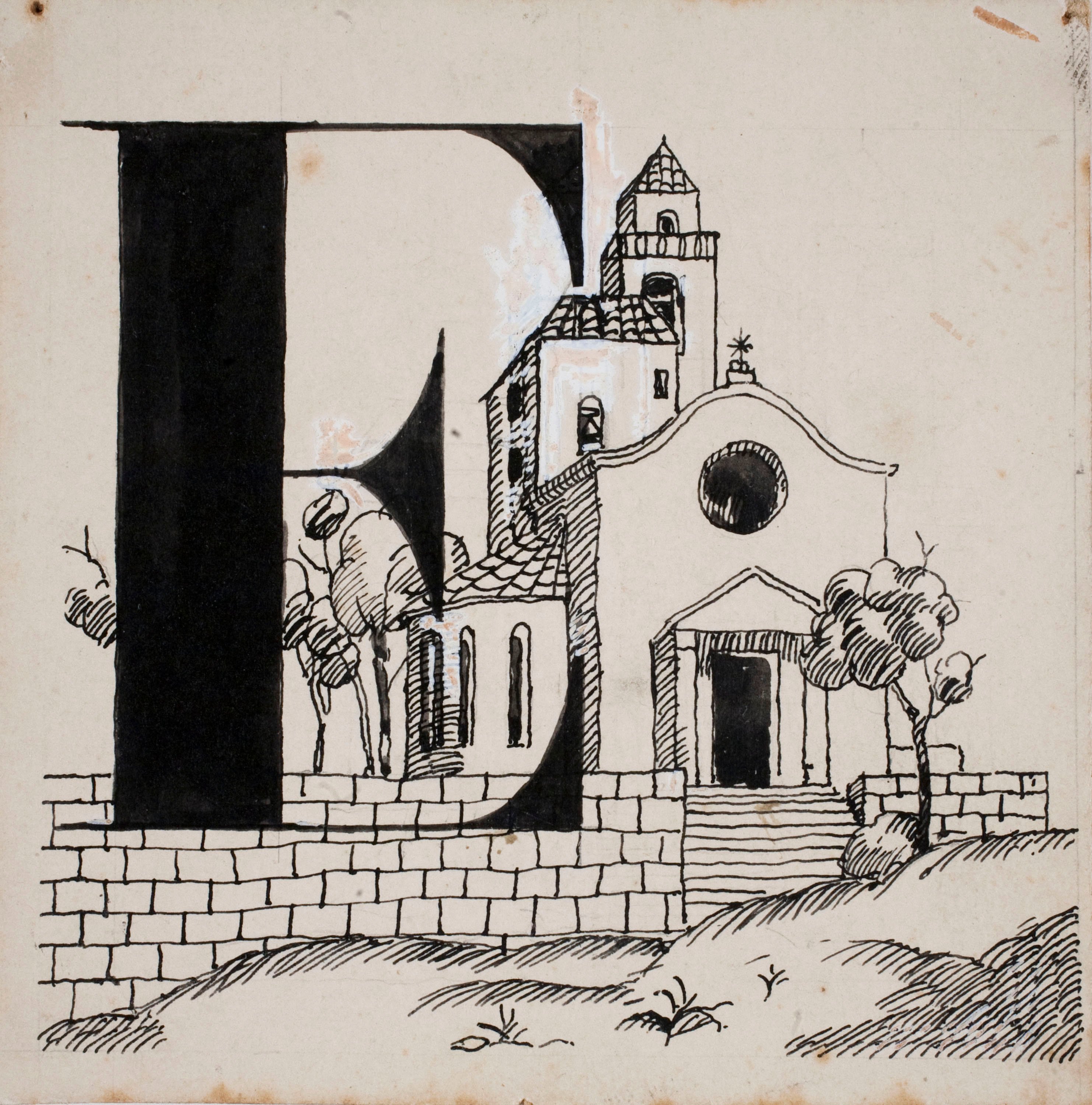 image for: Xavier Nogués - Lletra E (il·lustració per a l'«Abecedari català per a nens» editat per la Llibreria Nacional Catalana de Salvat-Papasseit) - 1920