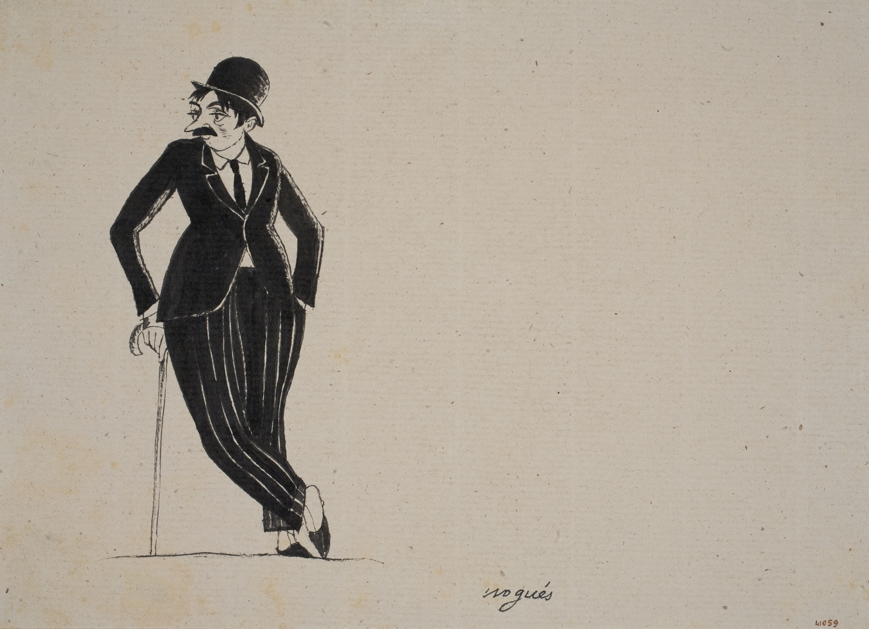 Xavier Nogués - Del senyor flamant (il·lustració per a les «Sàtires» de Guerau de Liost) - Cap a 1927 image for: Xavier Nogués - Del senyor flamant (il·lustració per a les «Sàtires» de Guerau de Liost) - Cap a 1927