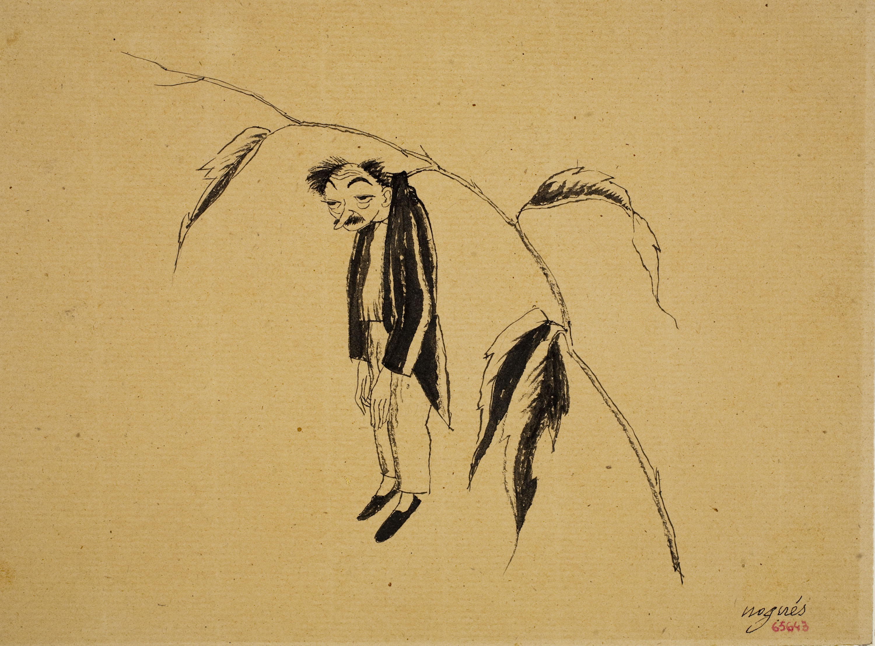 image for: Xavier Nogués - De mi (il·lustració per a les «Sàtires» de Guerau de Liost) - Cap a 1927