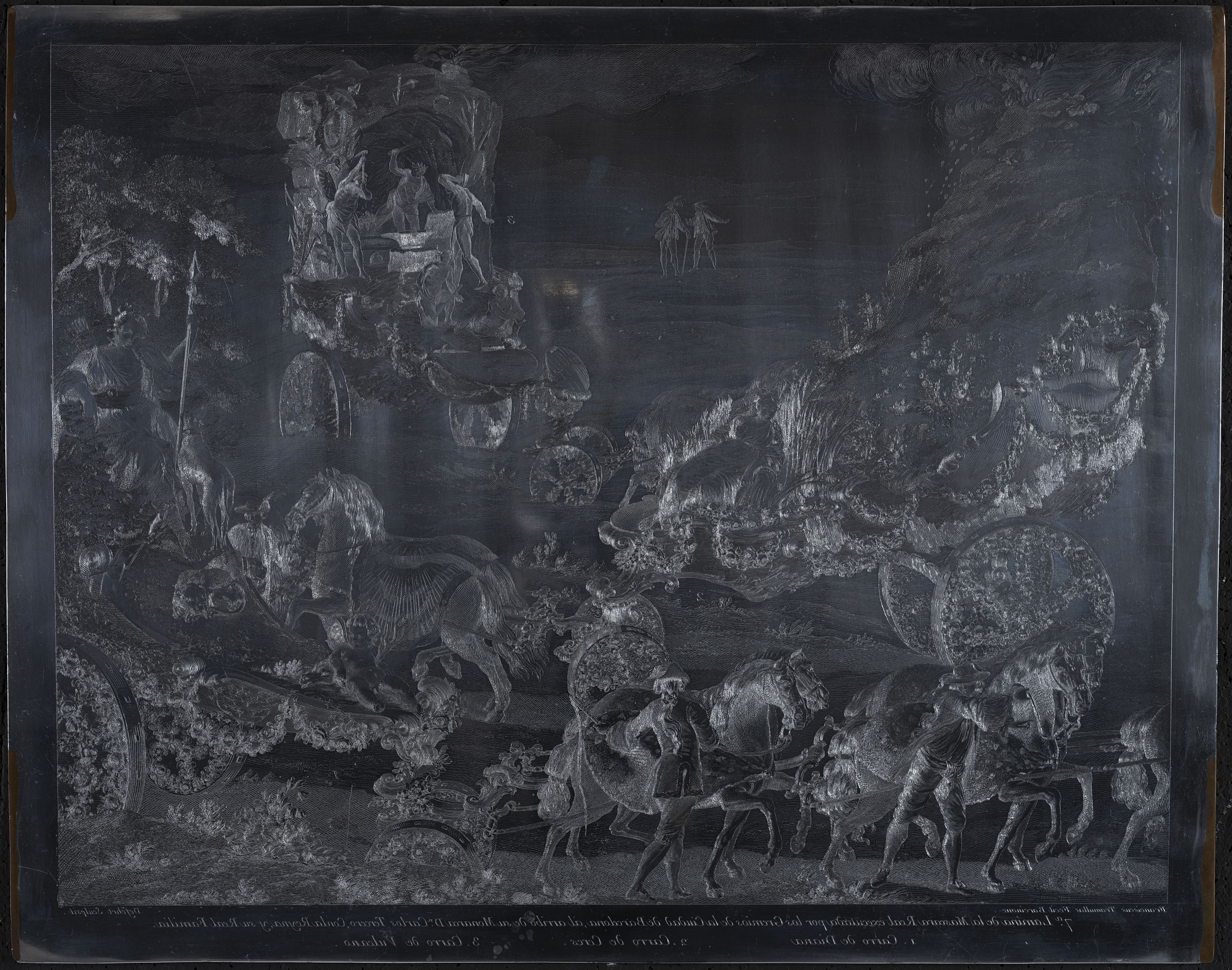 image for: A.J. Defehrt - Carro de Diana (Màscara reial commemorativa de l'arribada de Carles III i Maria Amàlia de Saxònia a Barcelona) - Cap a 1764