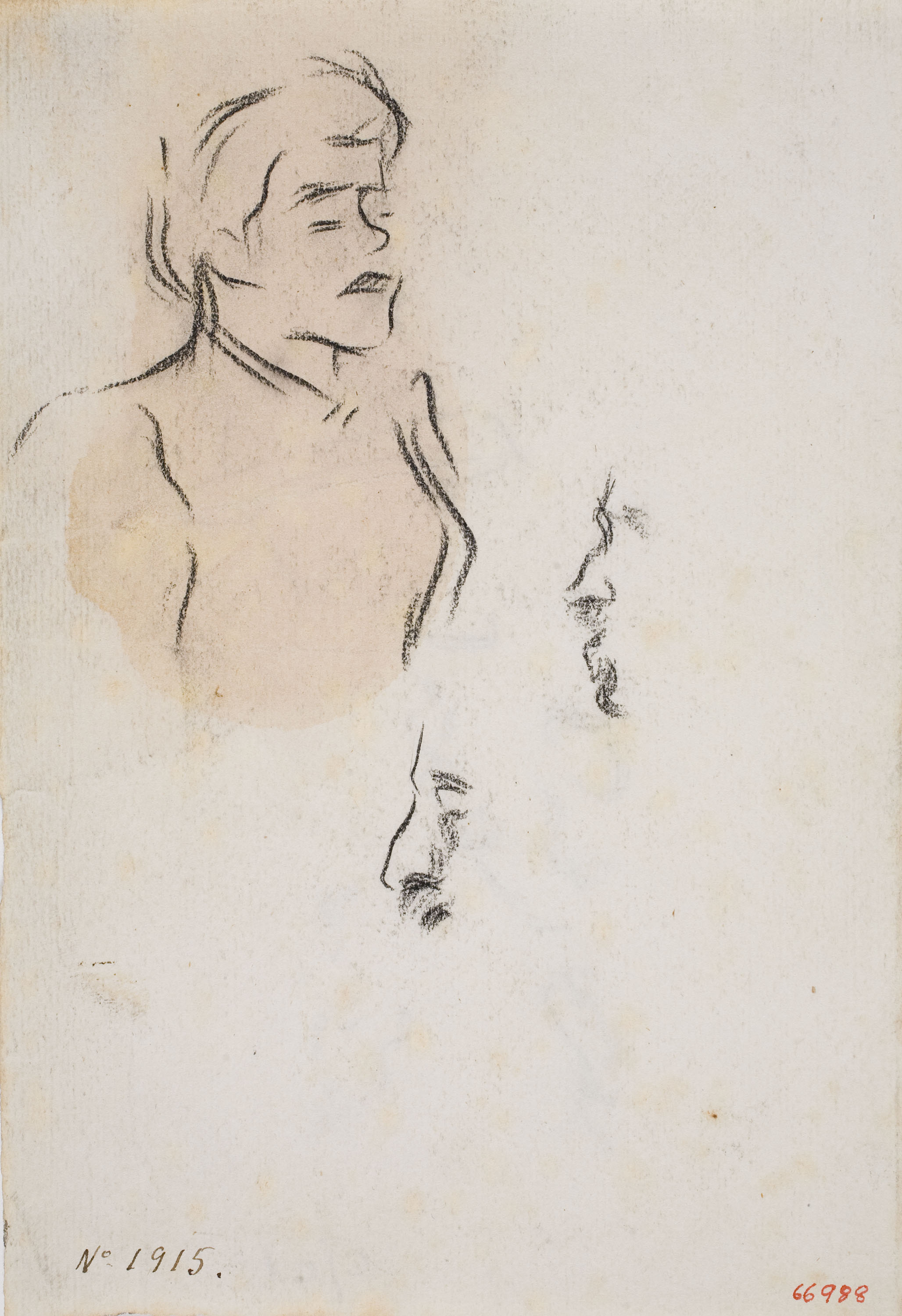image for: Isidre Nonell - Apunt de figures - Cap a 1894