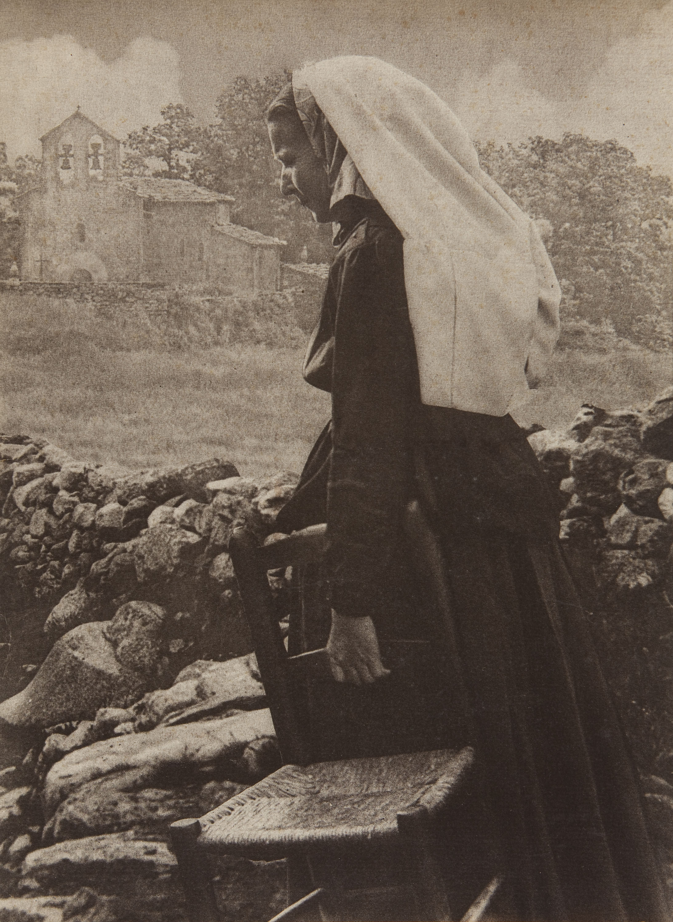 image for: Claudi Carbonell - Peasant going [to the] church - No datat