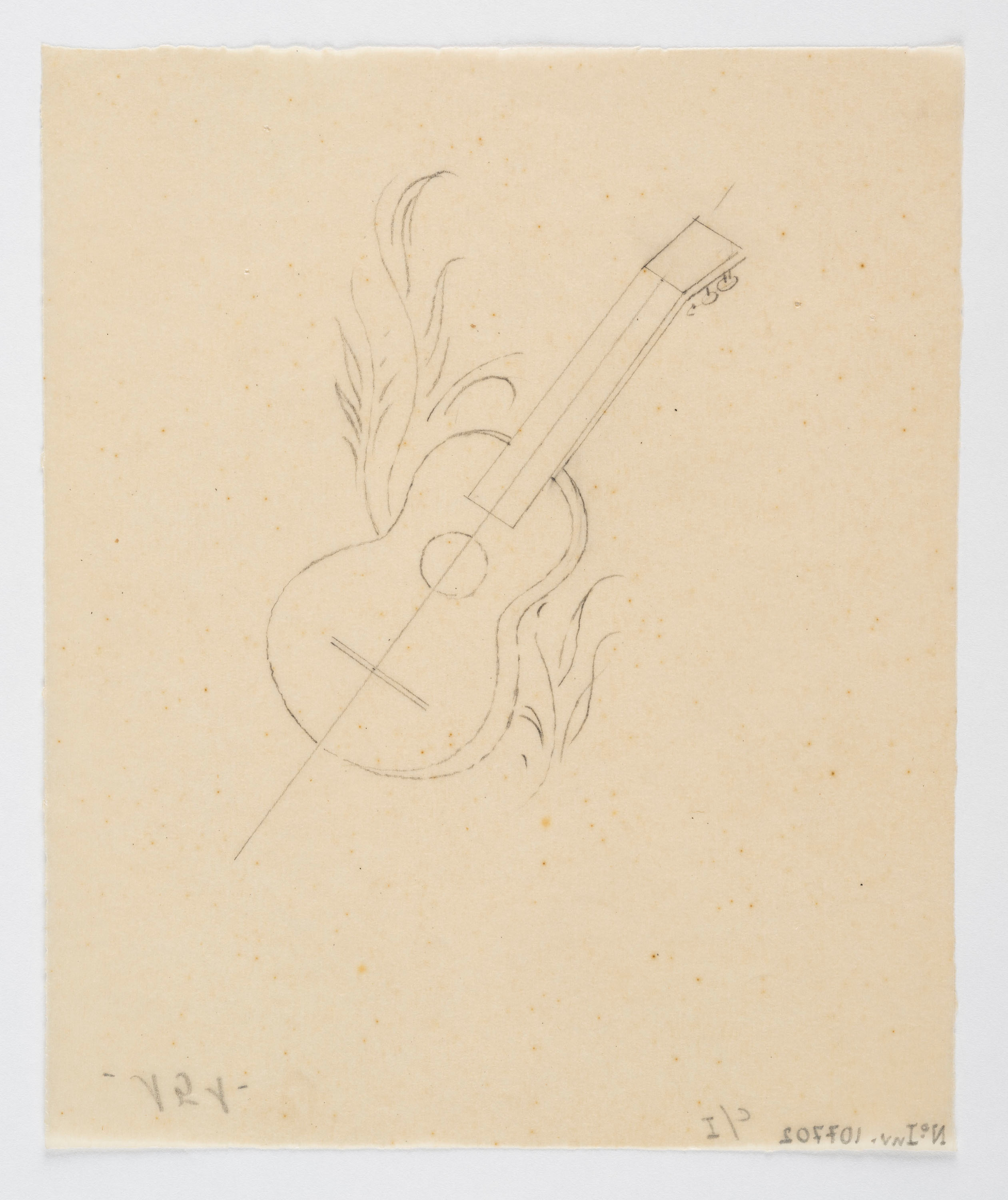 image for: Xavier Nogués - Guitarra. Projecte no realitzat per a la decoració d'un piano de cua