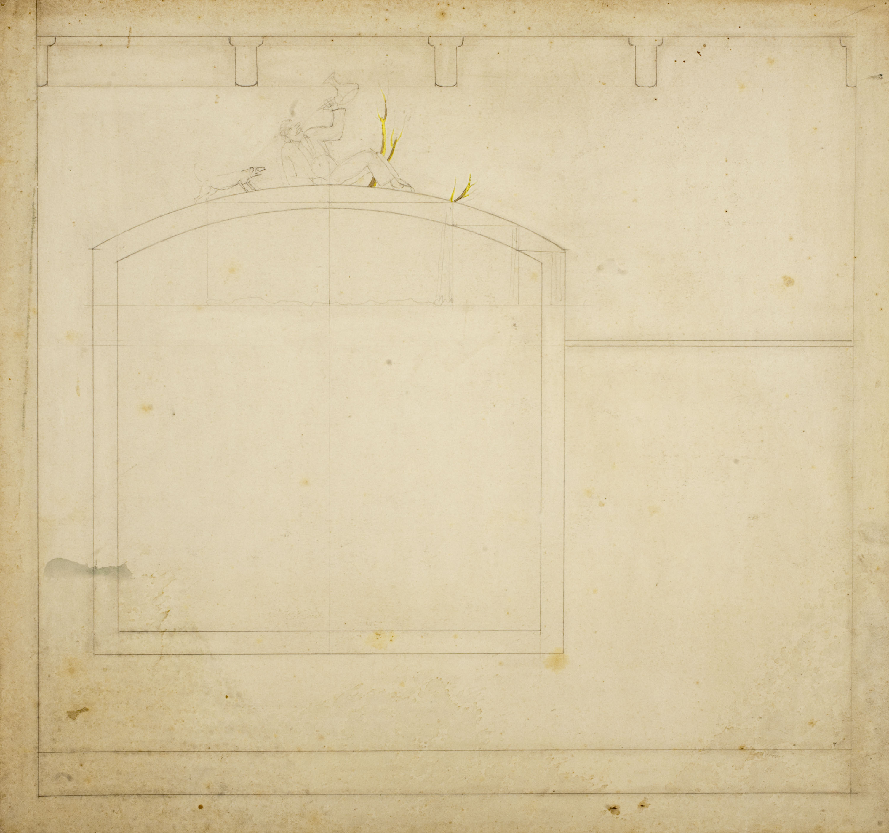 image for: Xavier Nogués - Finestral. Estudi preparatori per a la decoració mural del menjador de la casa de Ricard Crespo - Cap a 1927