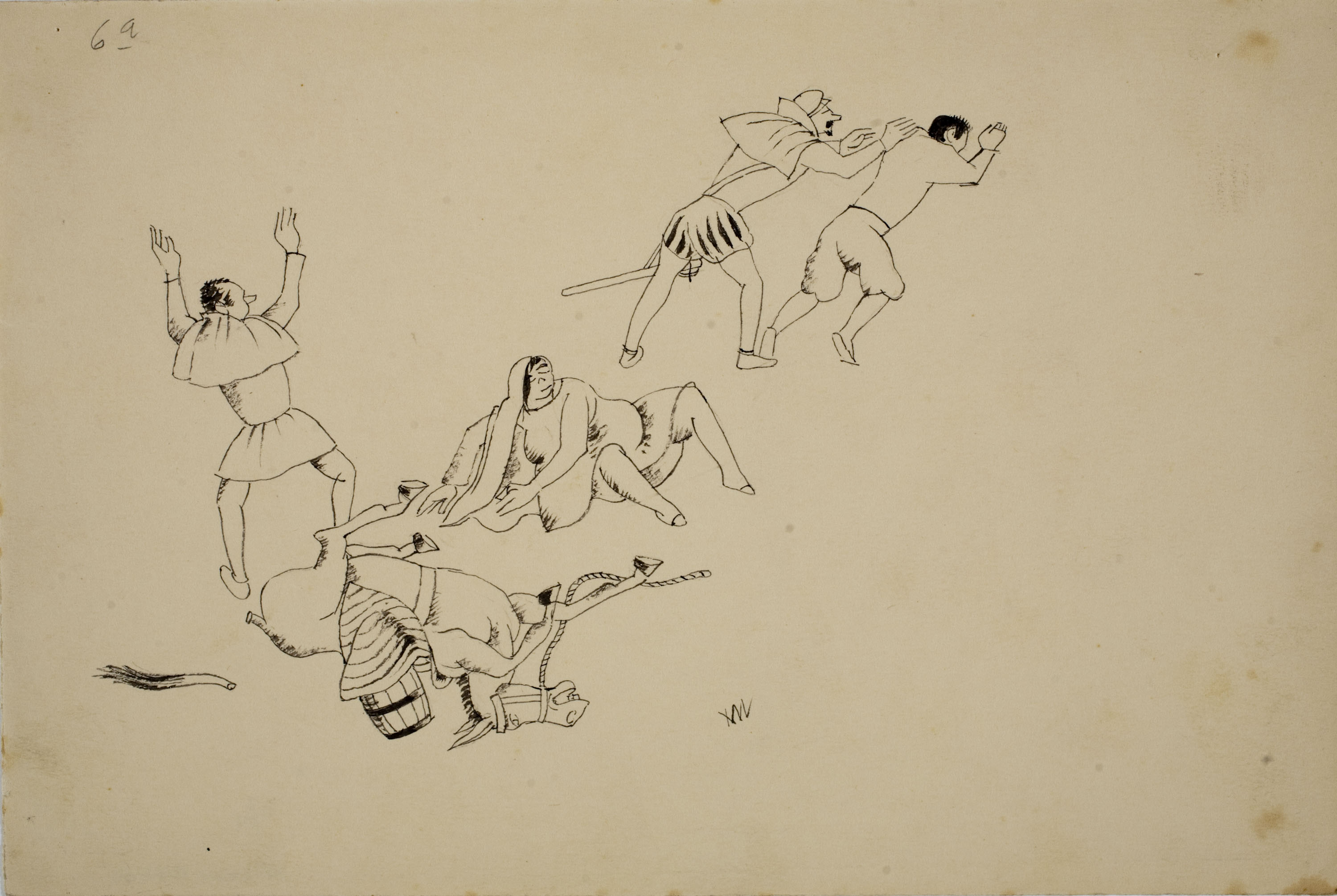 image for: Xavier Nogués - Falòrnia sisena (il·lustració per a «El patrañuelo» de Joan Timoneda) - 1940