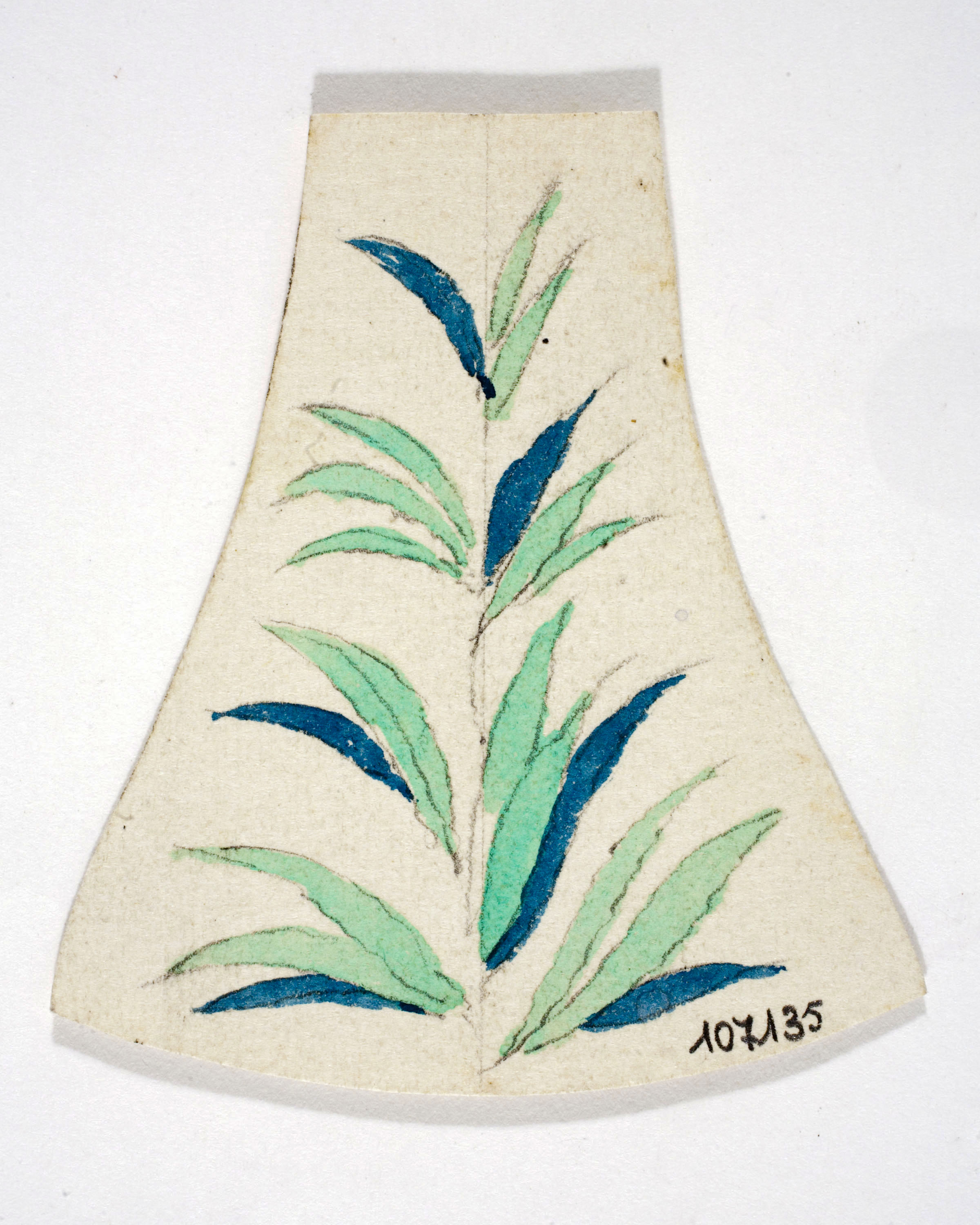 image for: Xavier Nogués - Motius vegetals. Estudi preparatori per a la decoració de vidre esmaltat - Cap a 1924-1928