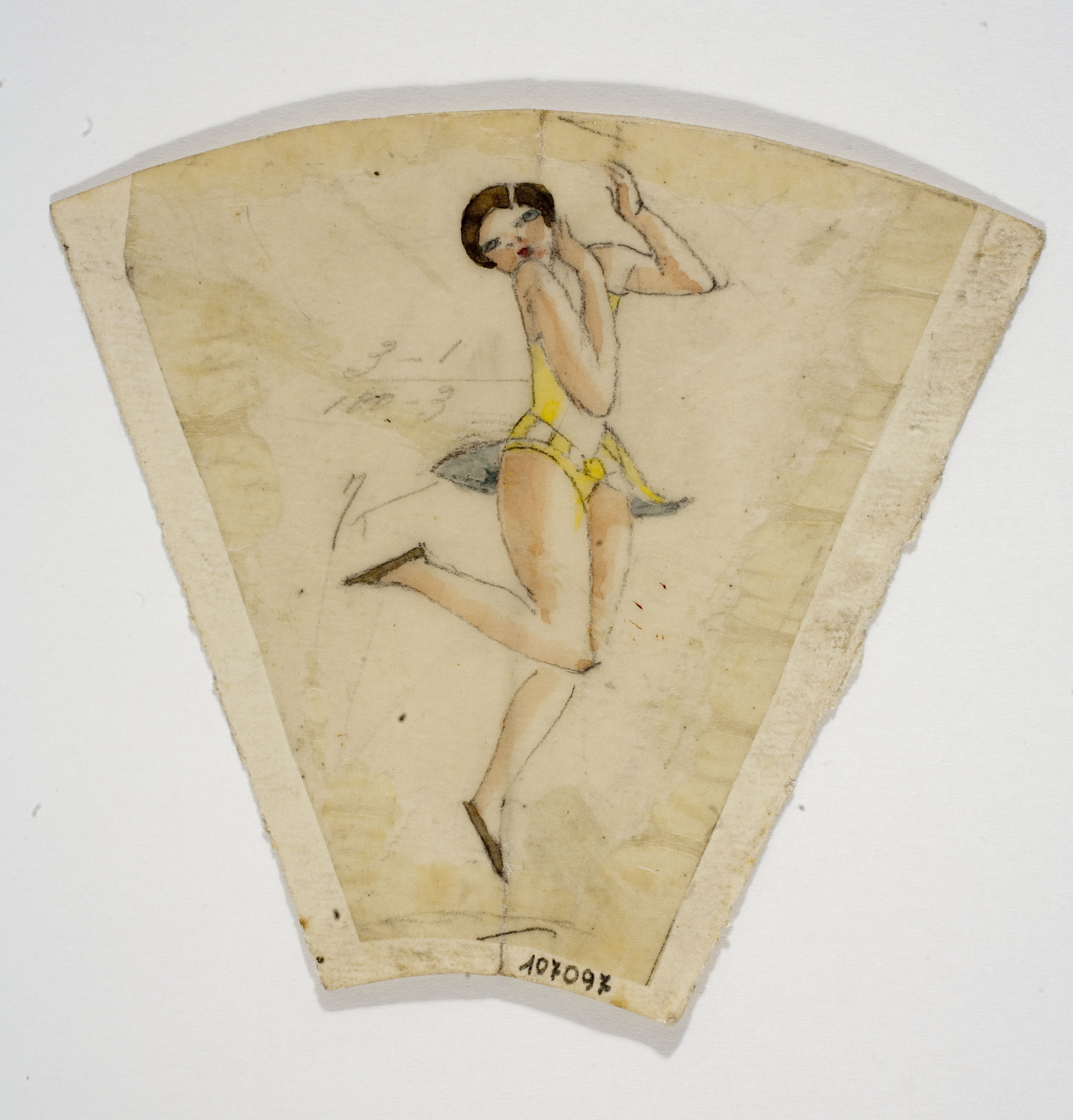 image for: Xavier Nogués - Ballarina. Estudi preparatori per a la decoració de vidre esmaltat - Cap a 1924-1928