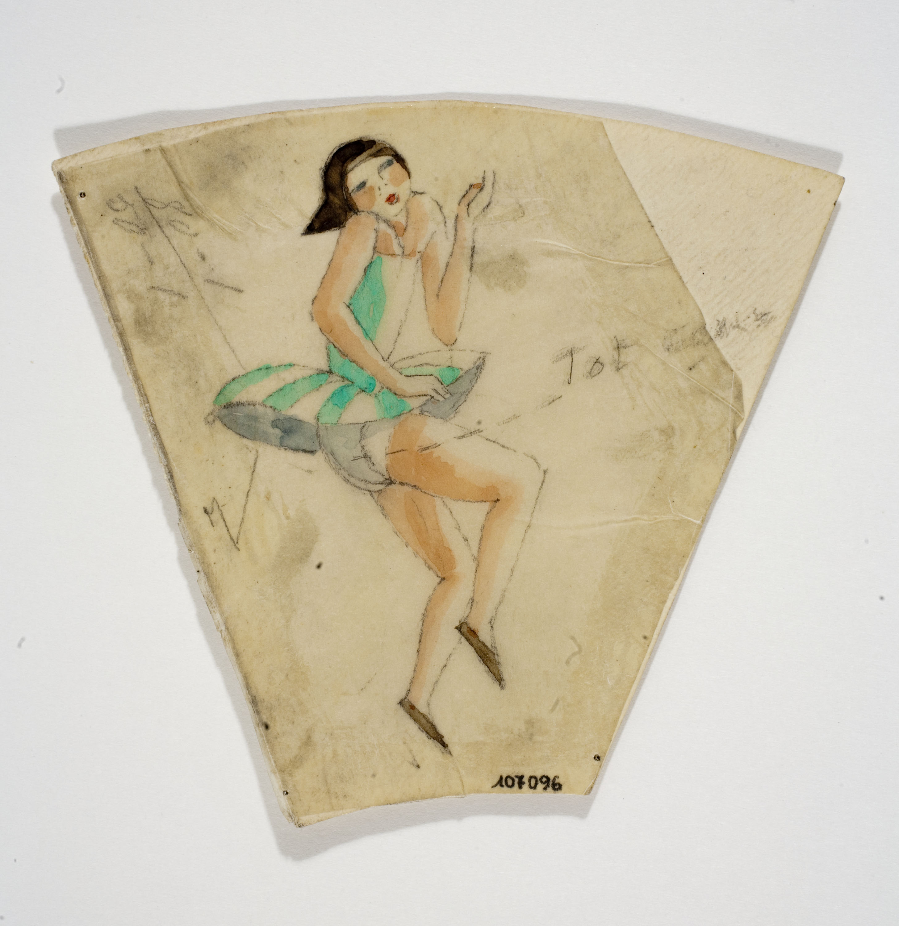 image for: Xavier Nogués - Ballarina. Estudi preparatori per a la decoració de vidre esmaltat - Cap a 1924-1928