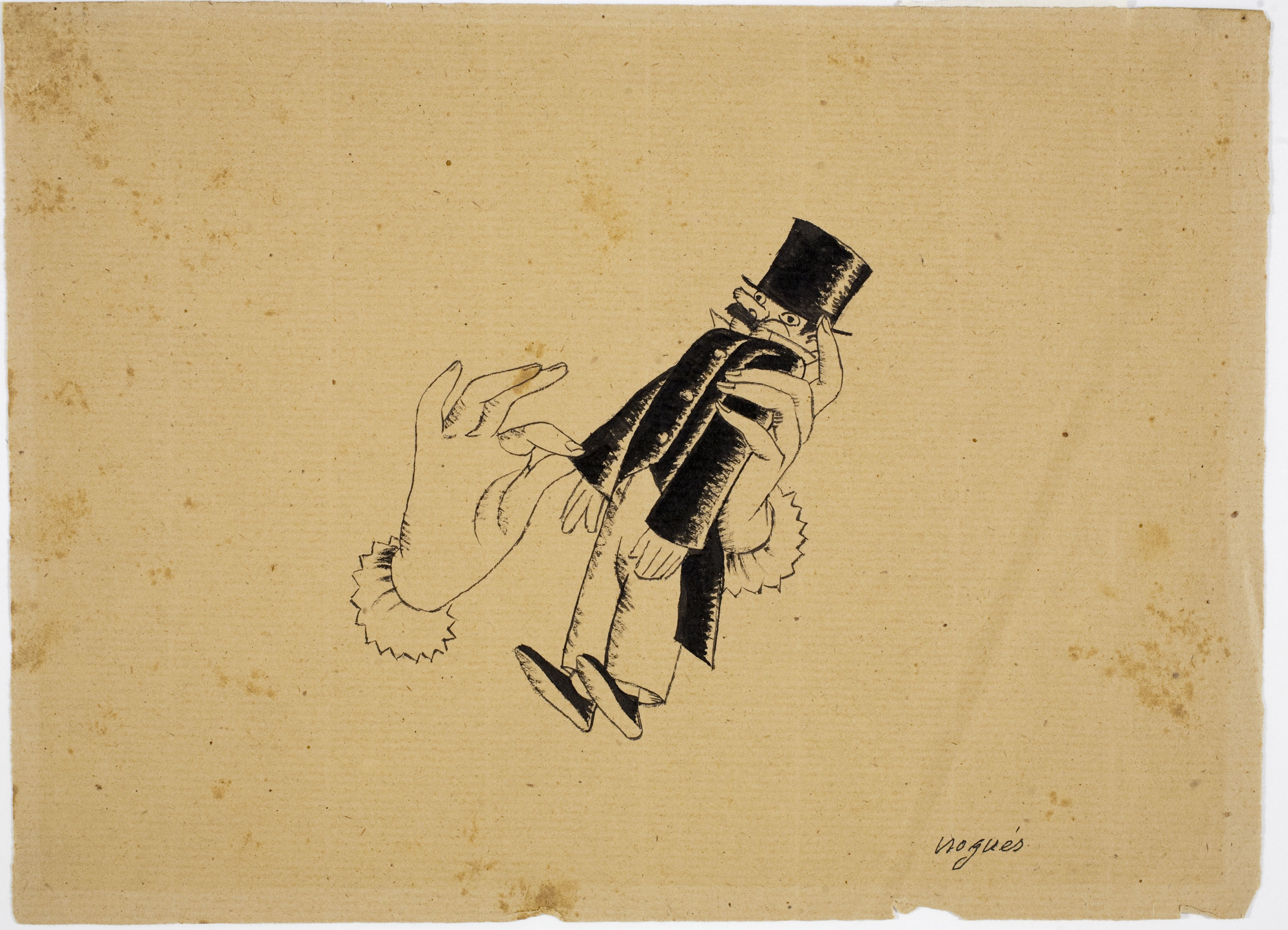 Xavier Nogués - Finalment (il·lustració per a les «Sàtires» de Guerau de Liost) - Cap a 1927 image for: Xavier Nogués - Finalment (il·lustració per a les «Sàtires» de Guerau de Liost) - Cap a 1927