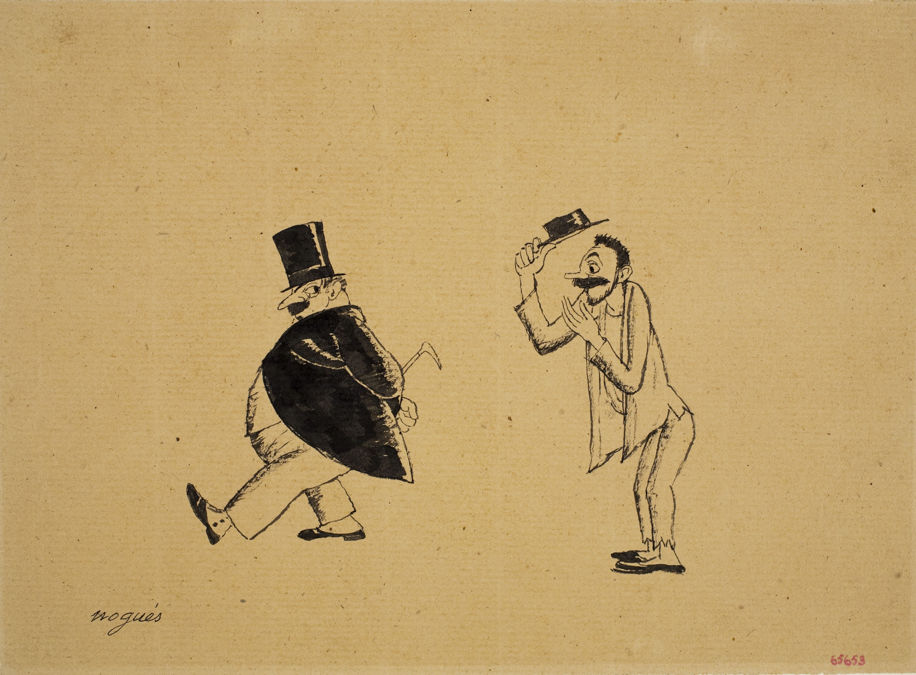 image for: Xavier Nogués - De pobresa i riquesa excessives (il·lustració per a les «Sàtires» de Guerau de Liost) - Cap a 1927