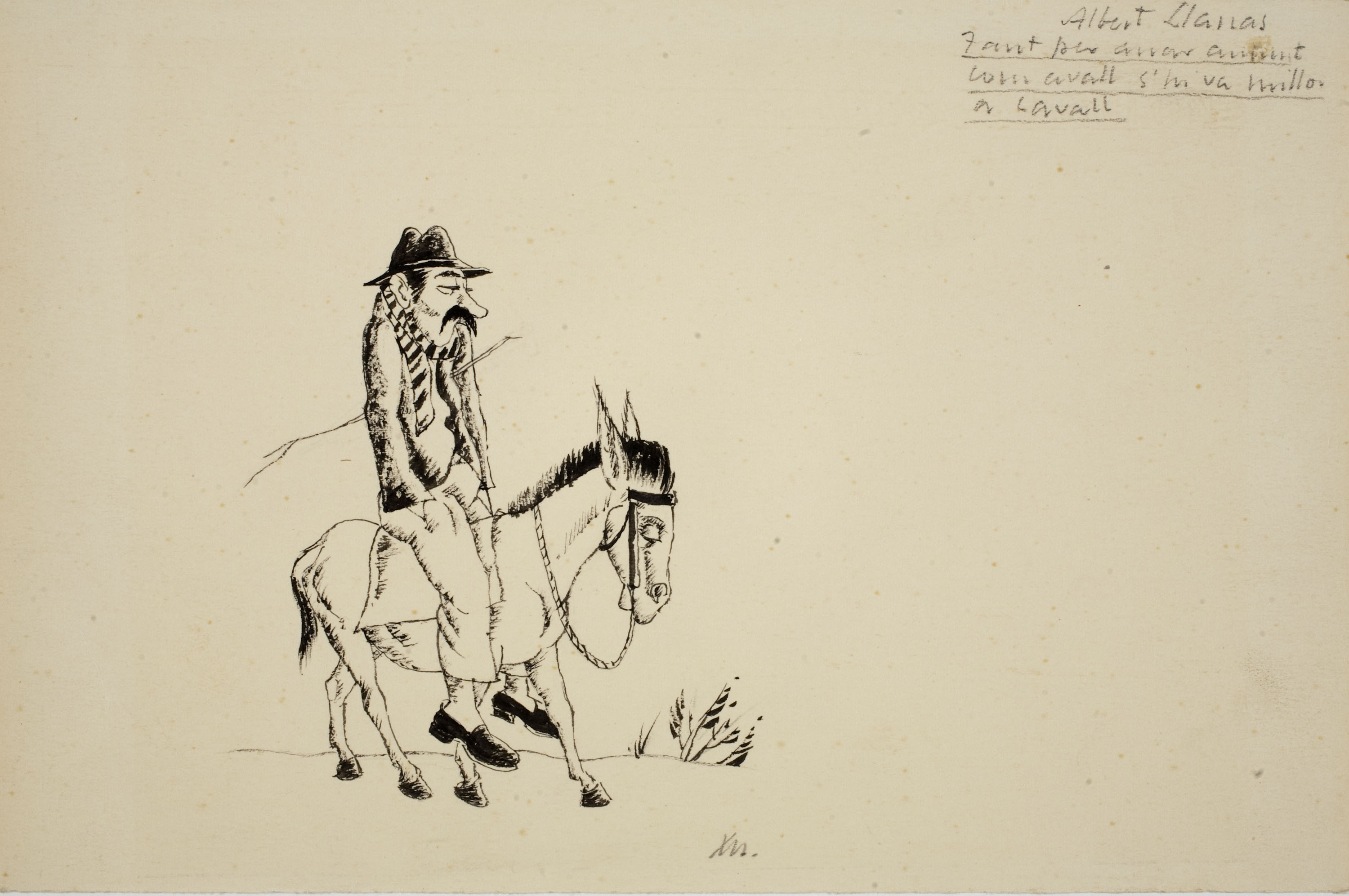 image for: Xavier Nogués - Pensaments  (Il·lustració per a l'antologia «L'humor a la Barcelona del vuitcents») - Cap a 1938