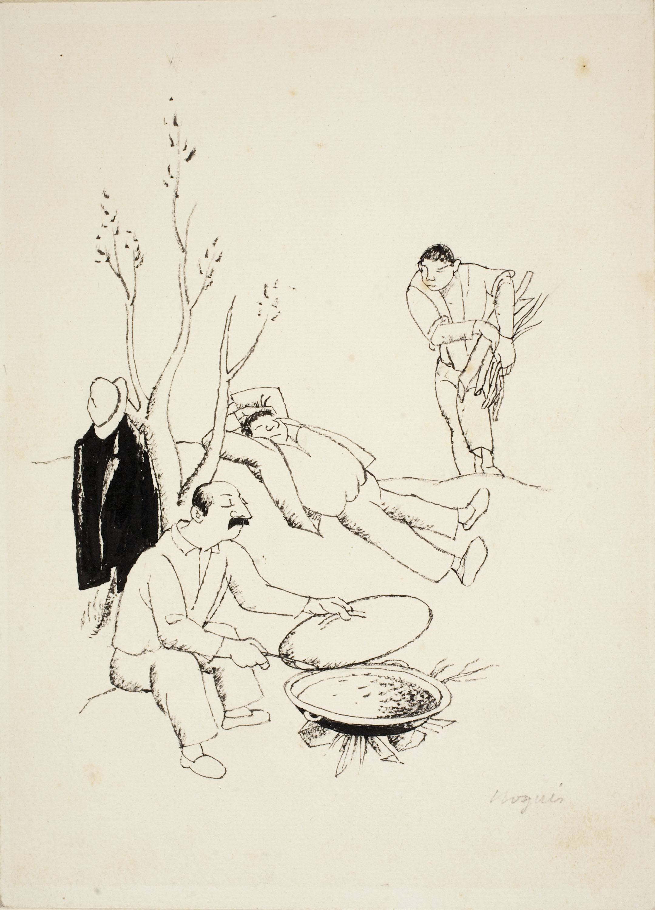 image for: Xavier Nogués - Musclo (il·lustració per al «Bestiari» de Joan Oliver) - Cap a 1937