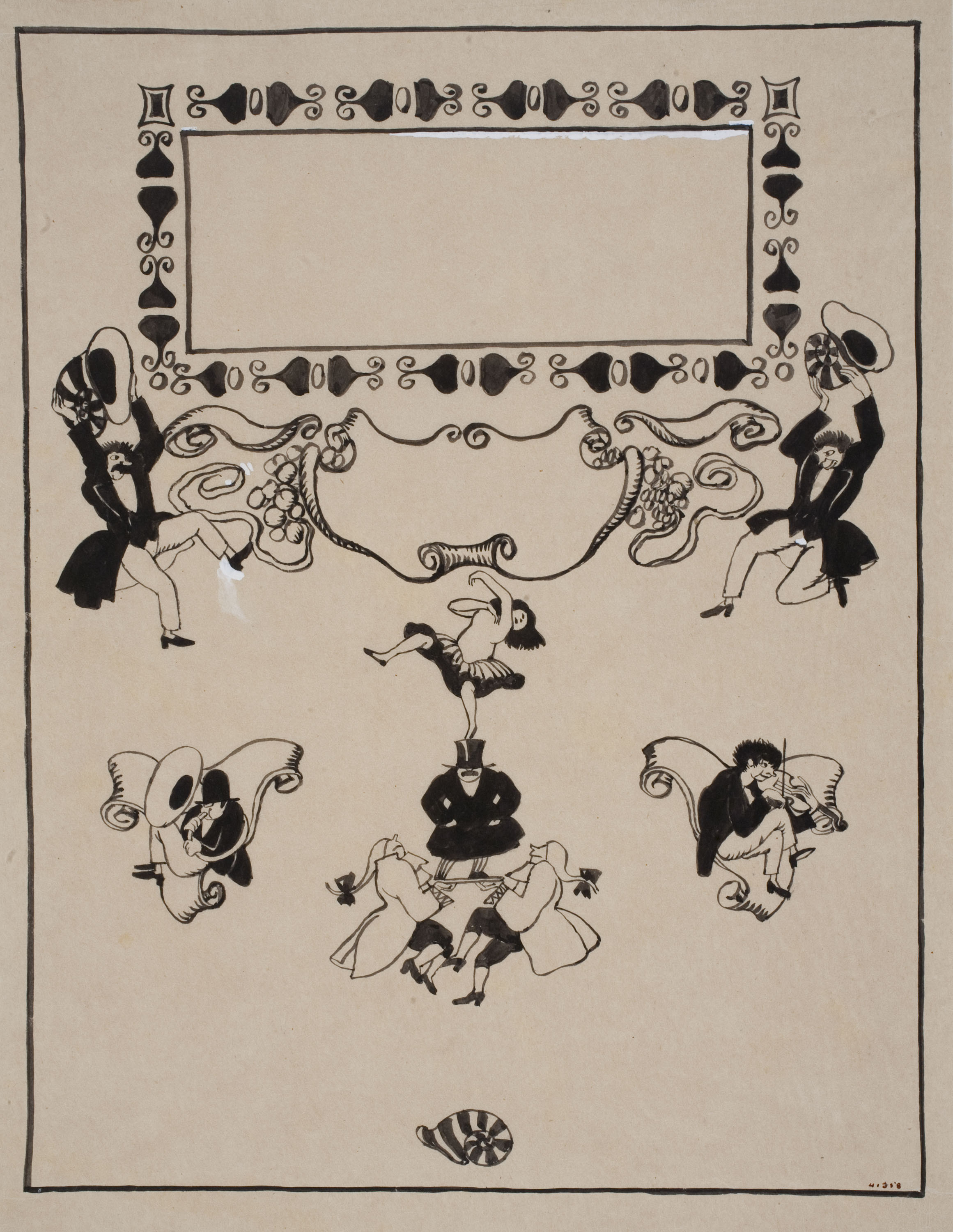 Xavier Nogués - Portada del calendari de l'Almanac de l'Esquella de la Torratxa per a l'any 1915 - 1914 image for: Xavier Nogués - Portada del calendari de l'Almanac de l'Esquella de la Torratxa per a l'any 1915 - 1914