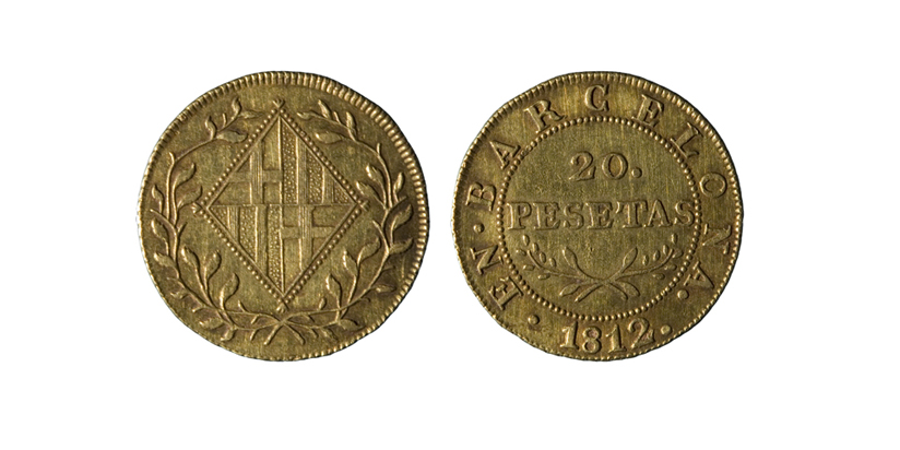 image for: Ocupació francesa - 20 pessetes - 1813