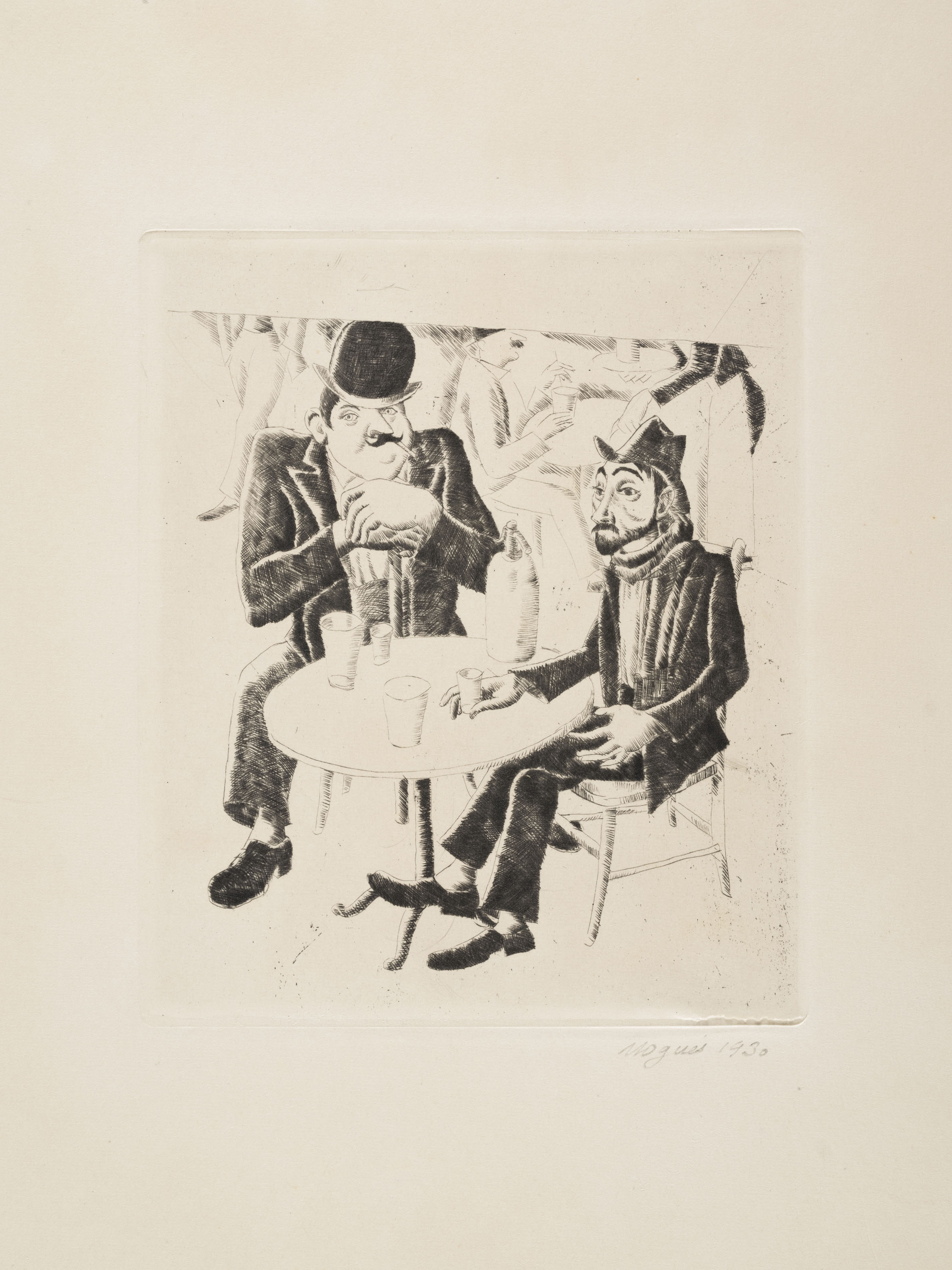 Xavier Nogués - L'aperitiu - 1930 image for: Xavier Nogués - L'aperitiu - 1930
