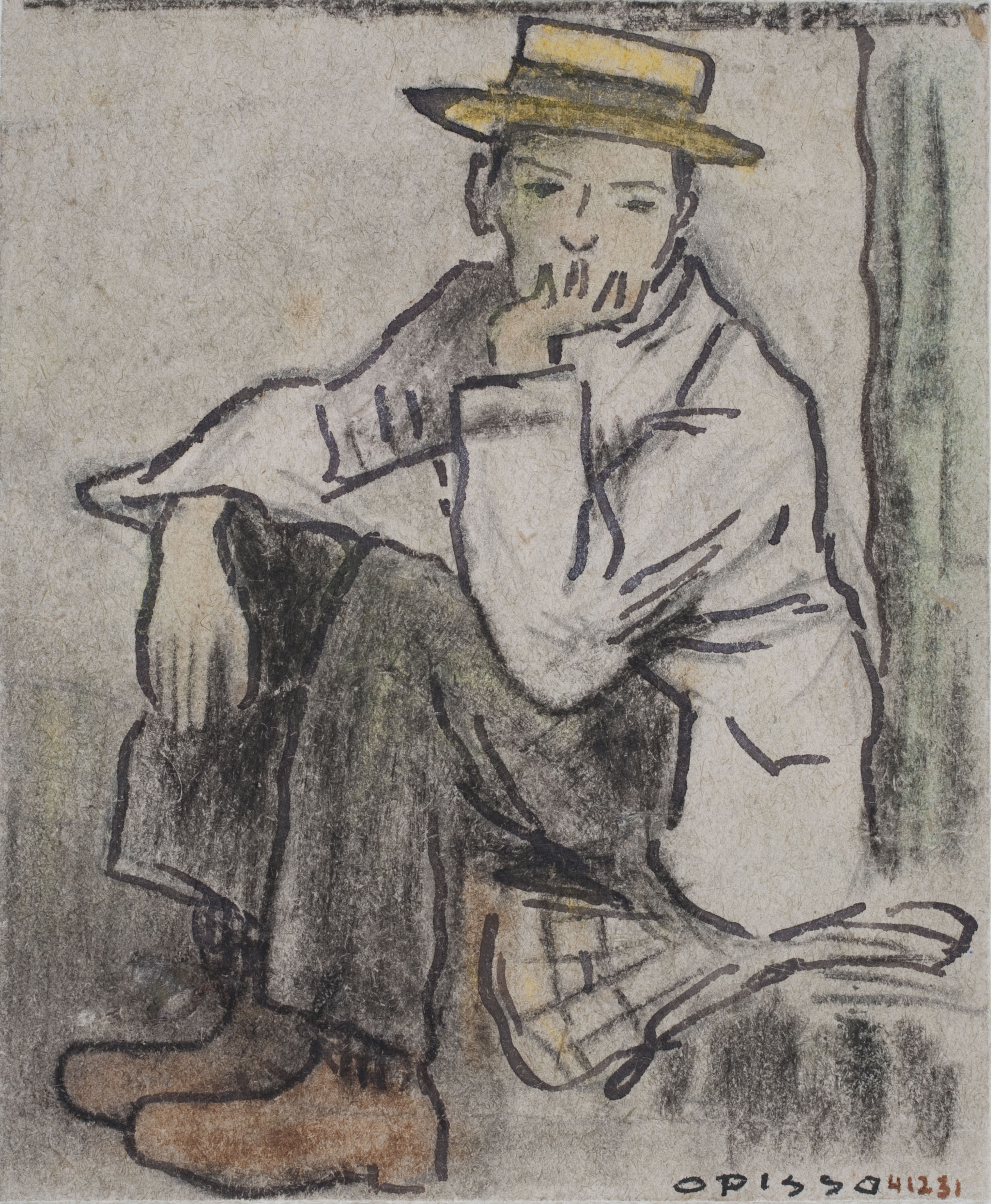 image for: Ricard Opisso - Pensatiu - 1897