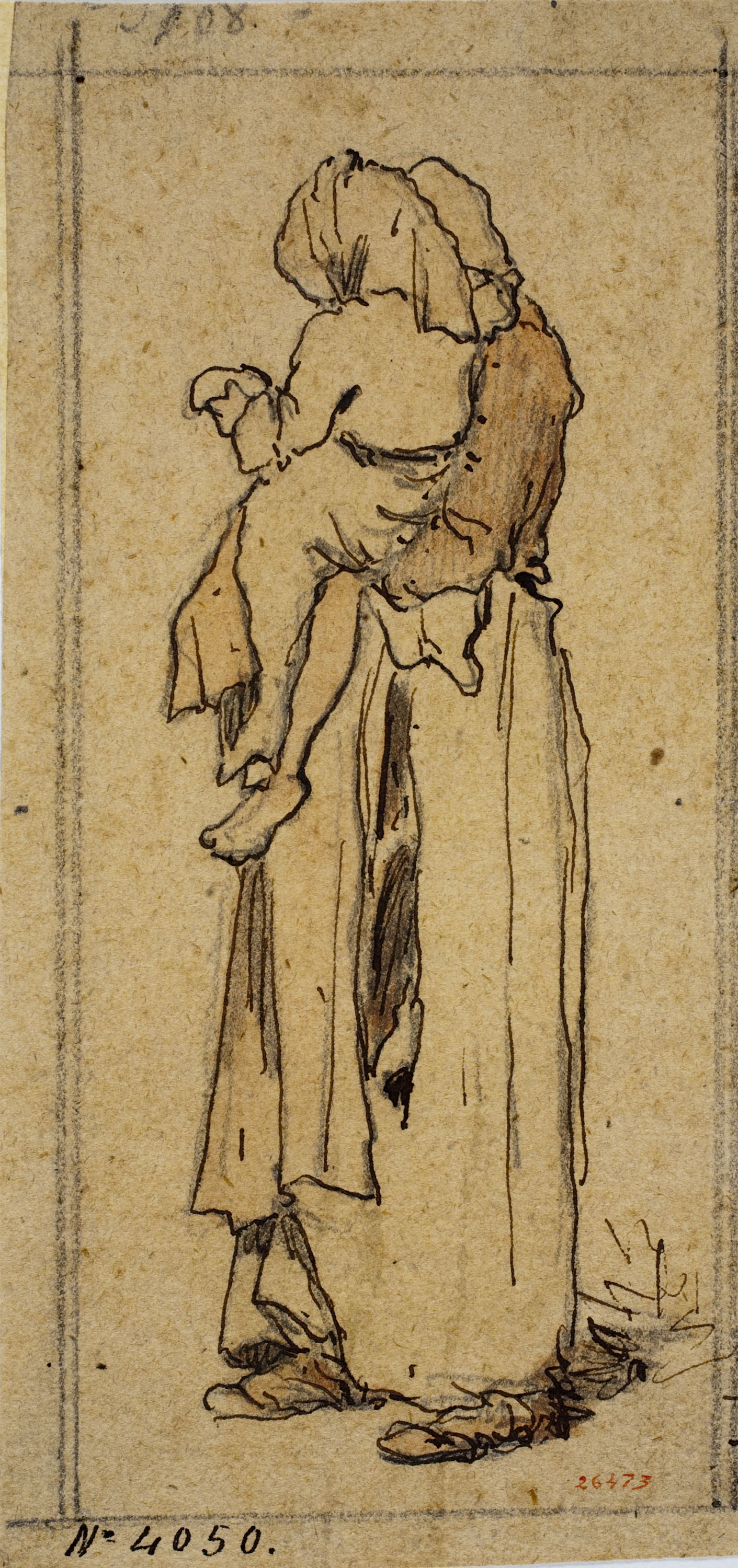 image for: Modest Urgell - Dona amb nena al coll - Cap a 1864