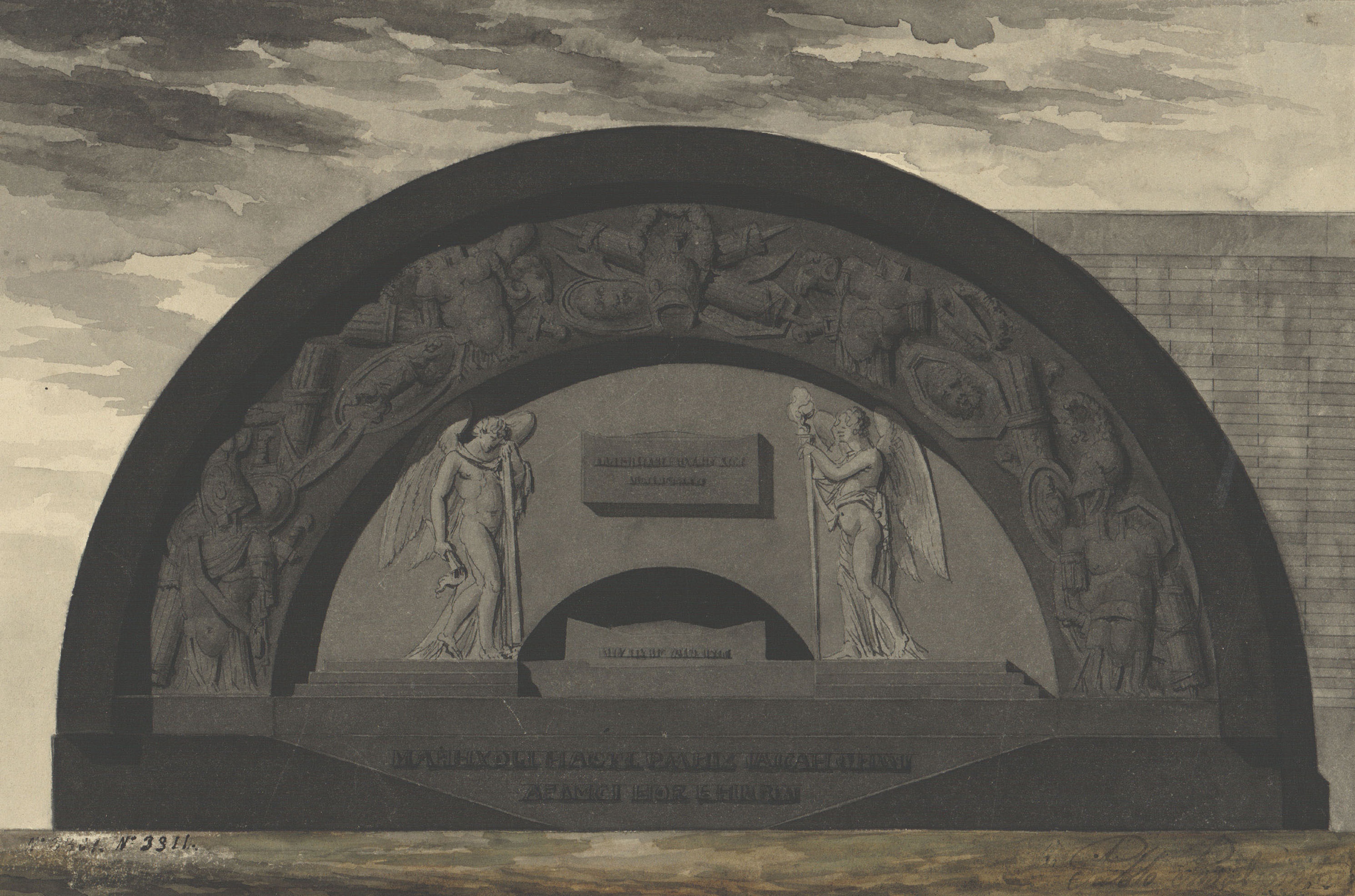 image for: Pau Rigalt - Projecte de cenotafi - Cap a 1830-1840