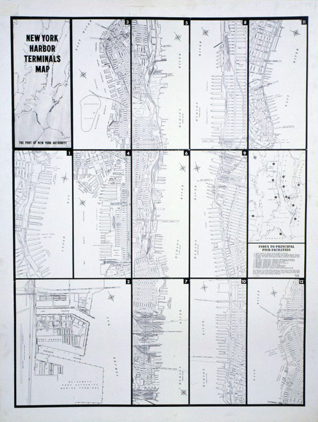 image for: Carles Fontserè - Plafó 36. El port: seccions principals del port de Nova York - 1984