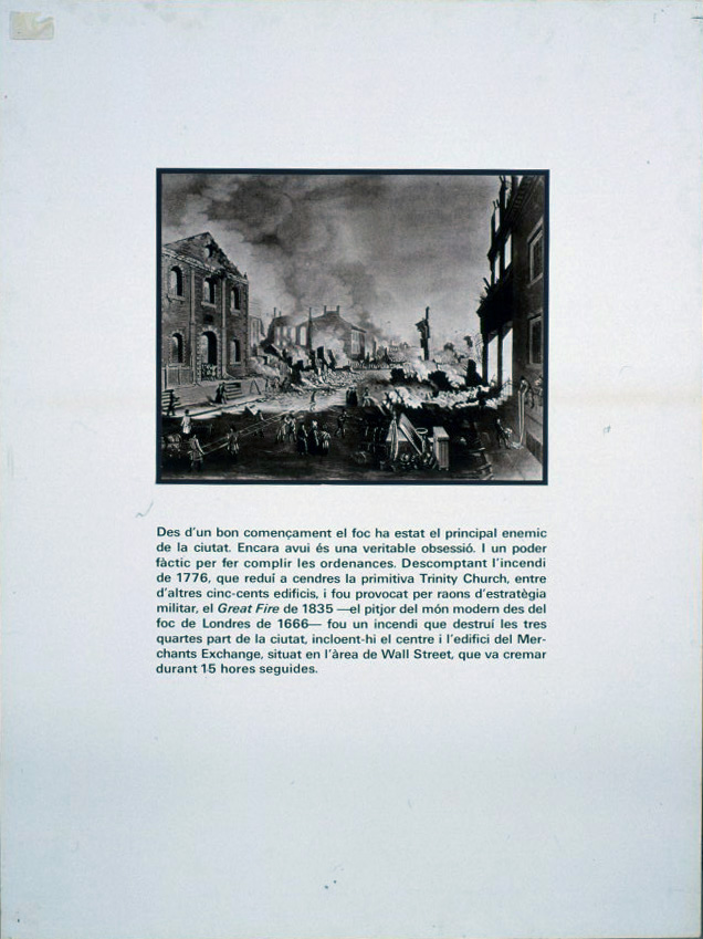 Carles Fontserè - Plafó 39. Incendis: incendi a Nova York - 1984 image for: Carles Fontserè - Plafó 39. Incendis: incendi a Nova York - 1984