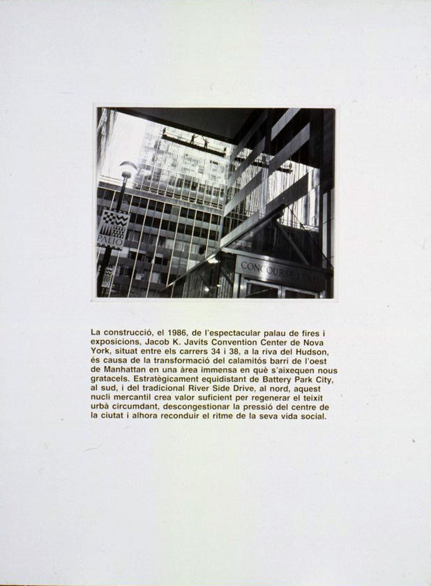 image for: Carles Fontserè - Plafó E. Palau de fires i exposicions, Jacob K.Javits - Cap a 1986