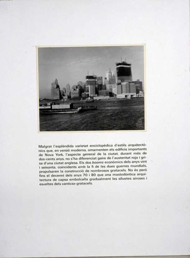 image for: Carles Fontserè - Plafó 108. 1950-60: Boom de la construcció. Punta de Manhattan - 1955-1968