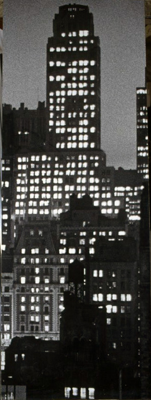 image for: Carles Fontserè - Plafó Contraportada C. Vista nocturna gratacels Manhattan - 1955-1968