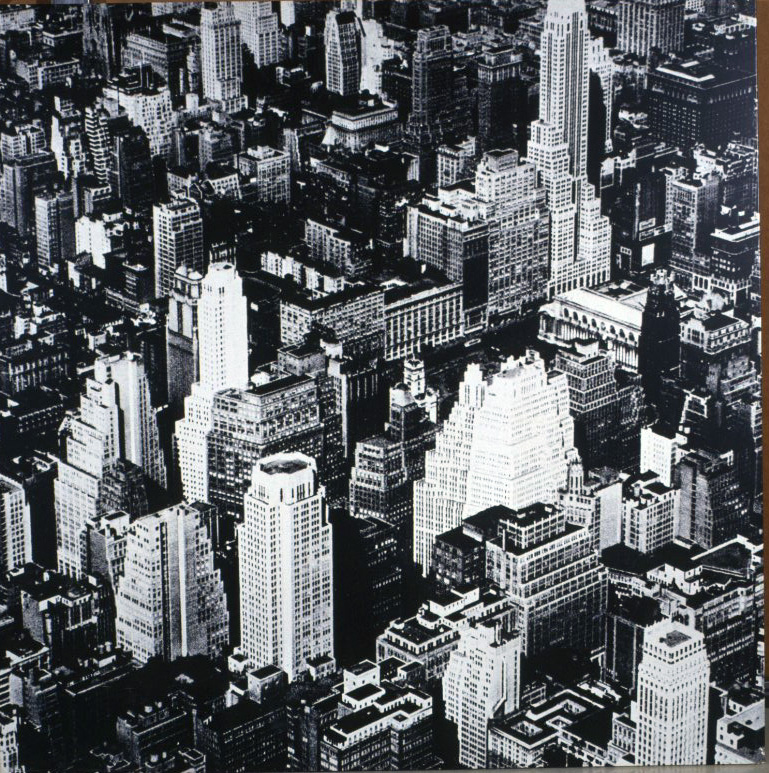 Carles Fontserè - Plafó 104. 1930: els gratacels. Panoràmica de Manhattan - 1955-1968 image for: Carles Fontserè - Plafó 104. 1930: els gratacels. Panoràmica de Manhattan - 1955-1968