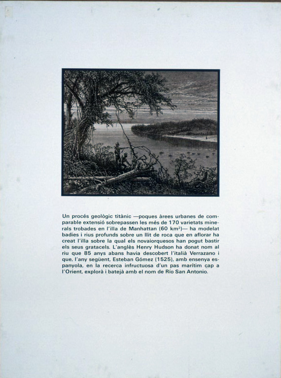 image for: Carles Fontserè - Plafó 1. La geografia «La punta de Manhattan vista des de Brooklyn abans de l'arribada dels primers europeus» - 1984
