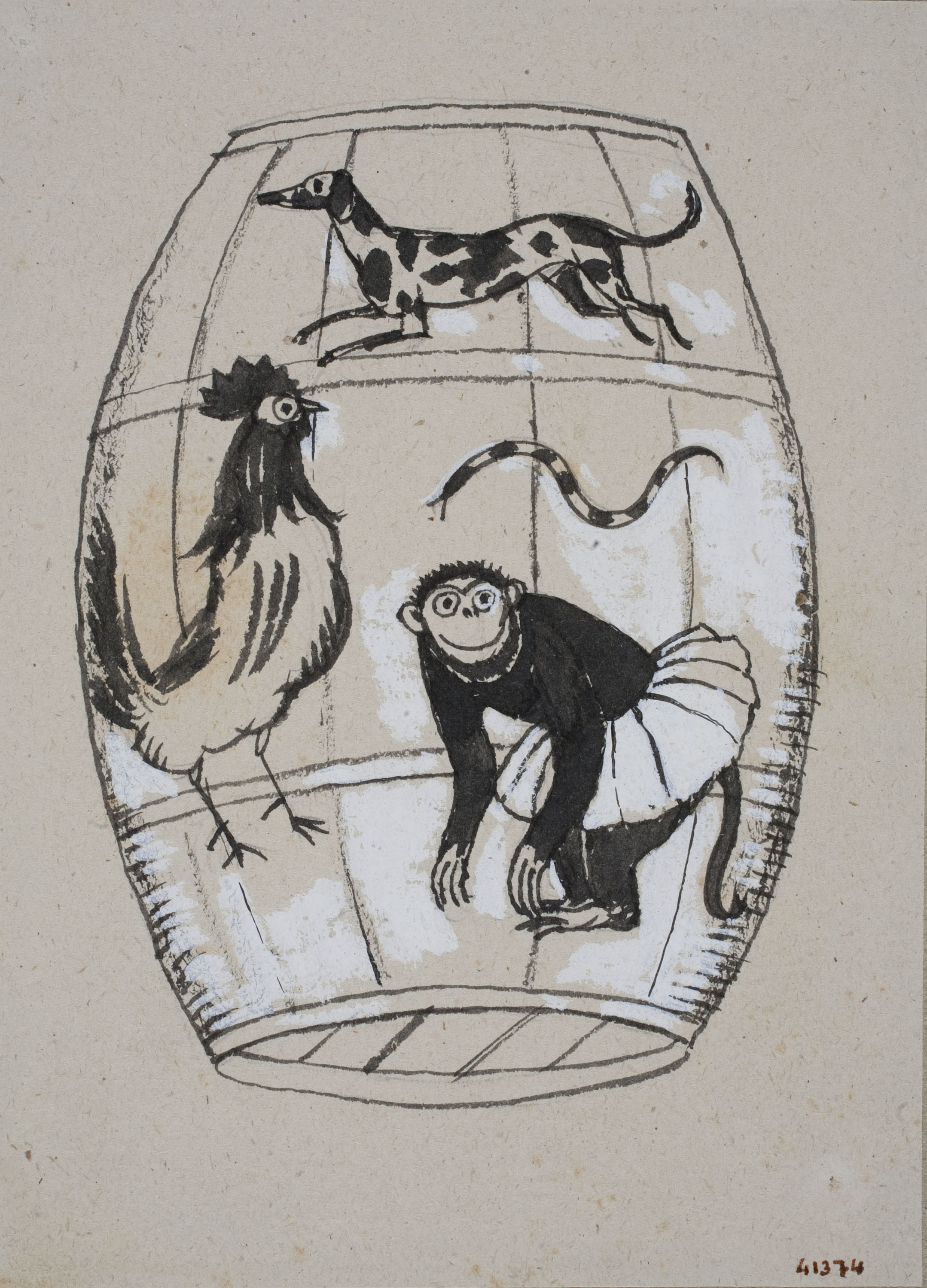 Xavier Nogués - La bota d'en Pau Breu - 1917 image for: Xavier Nogués - La bota d'en Pau Breu - 1917