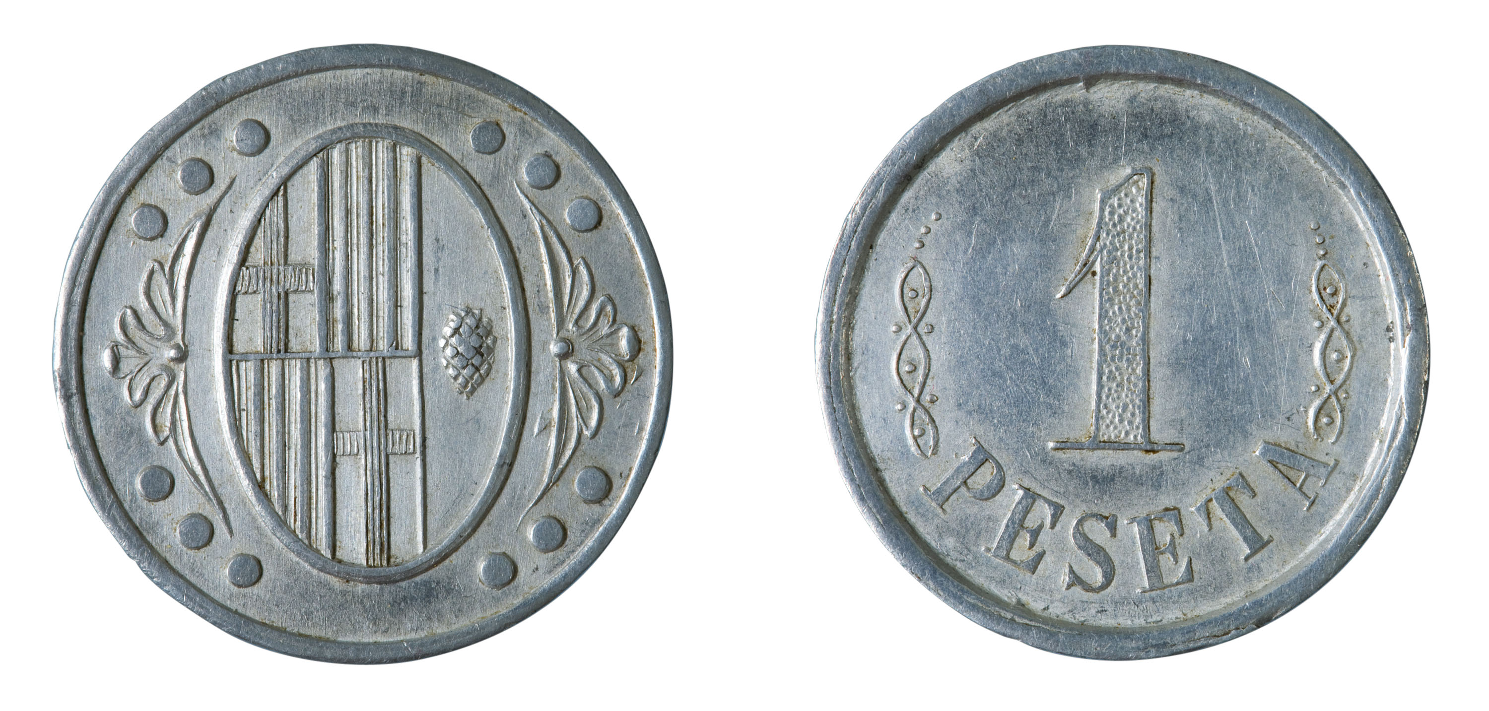 image for: Ajuntament de l'Ametlla del Vallès - 1 pesseta - 1937