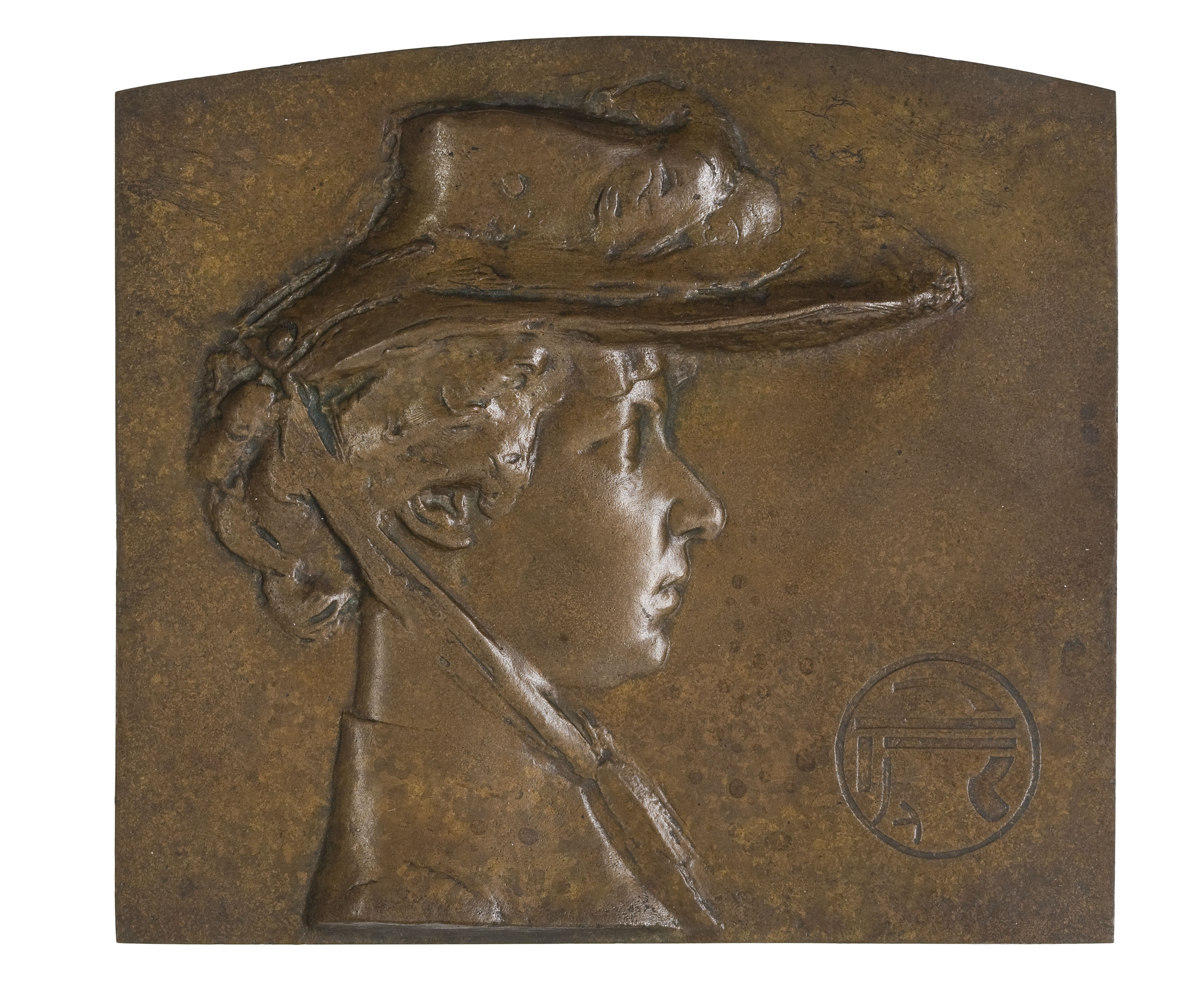 image for: François Jules Alexandre Roques - Senyora amb barret - Cap a 1906