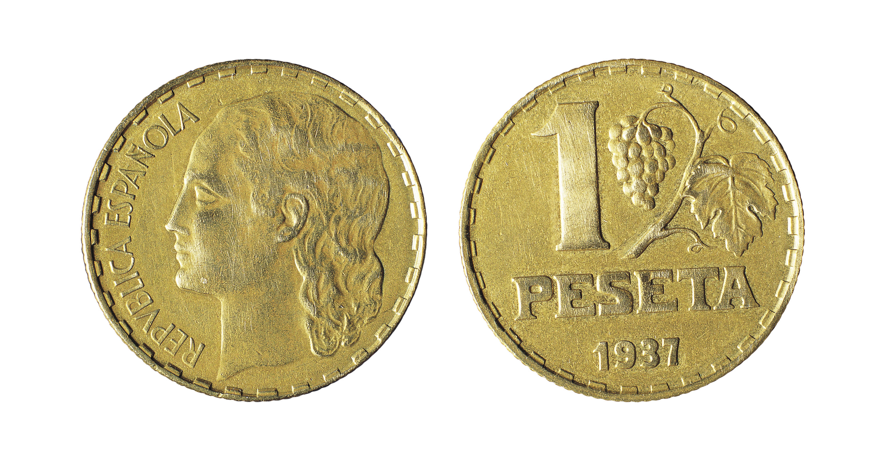 image for: Segona República - 1 pesseta - 1937