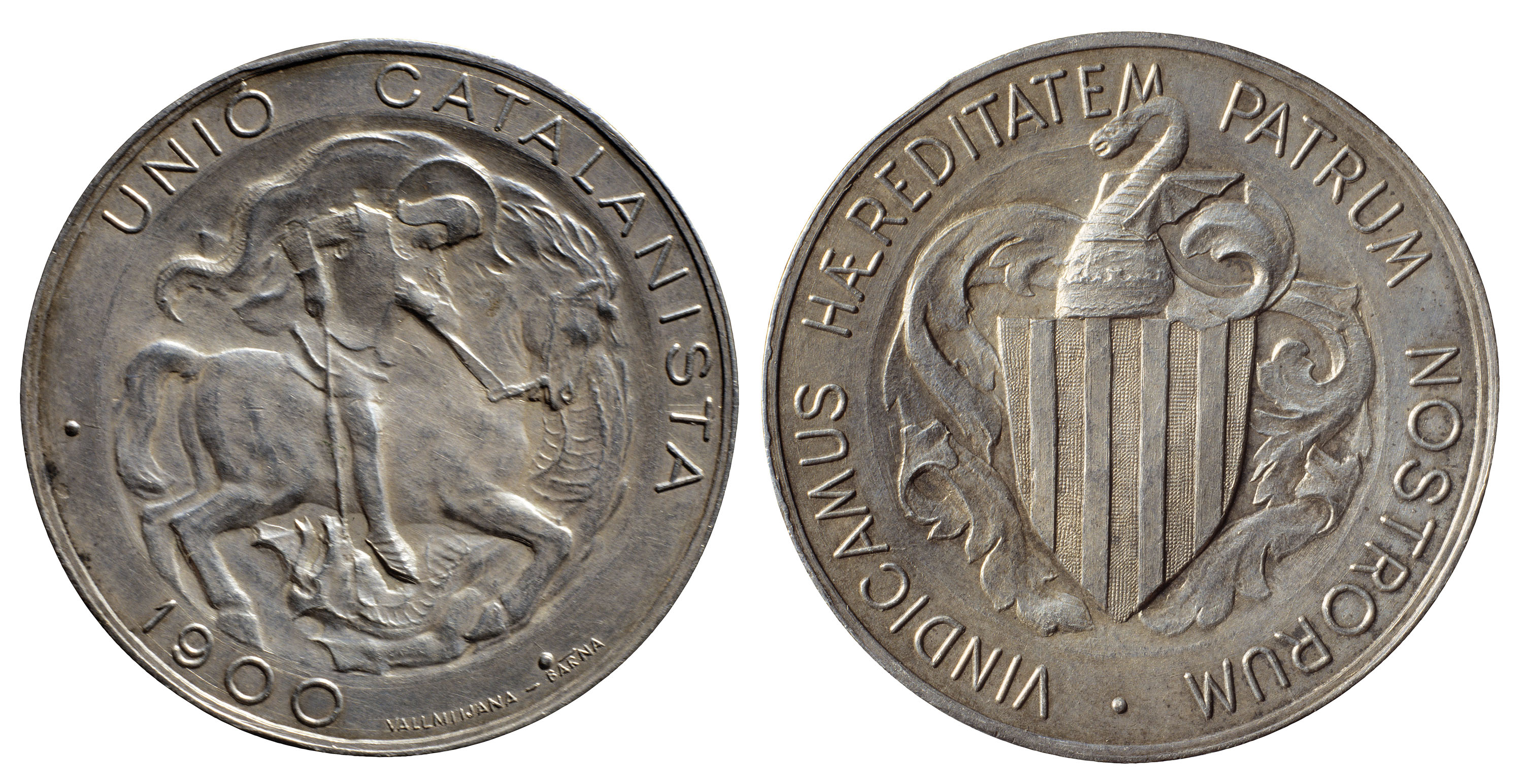 image for: Juli Vallmitjana - Unió Catalanista (5 pessetes) - 1900